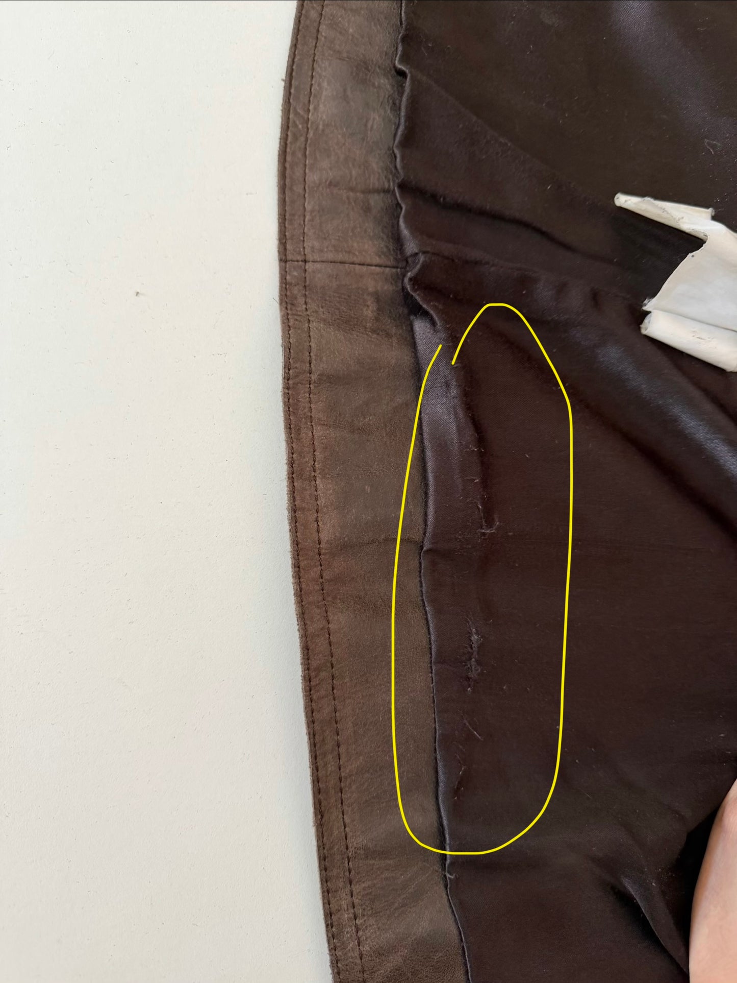 Brown distressed leather blazer jacket