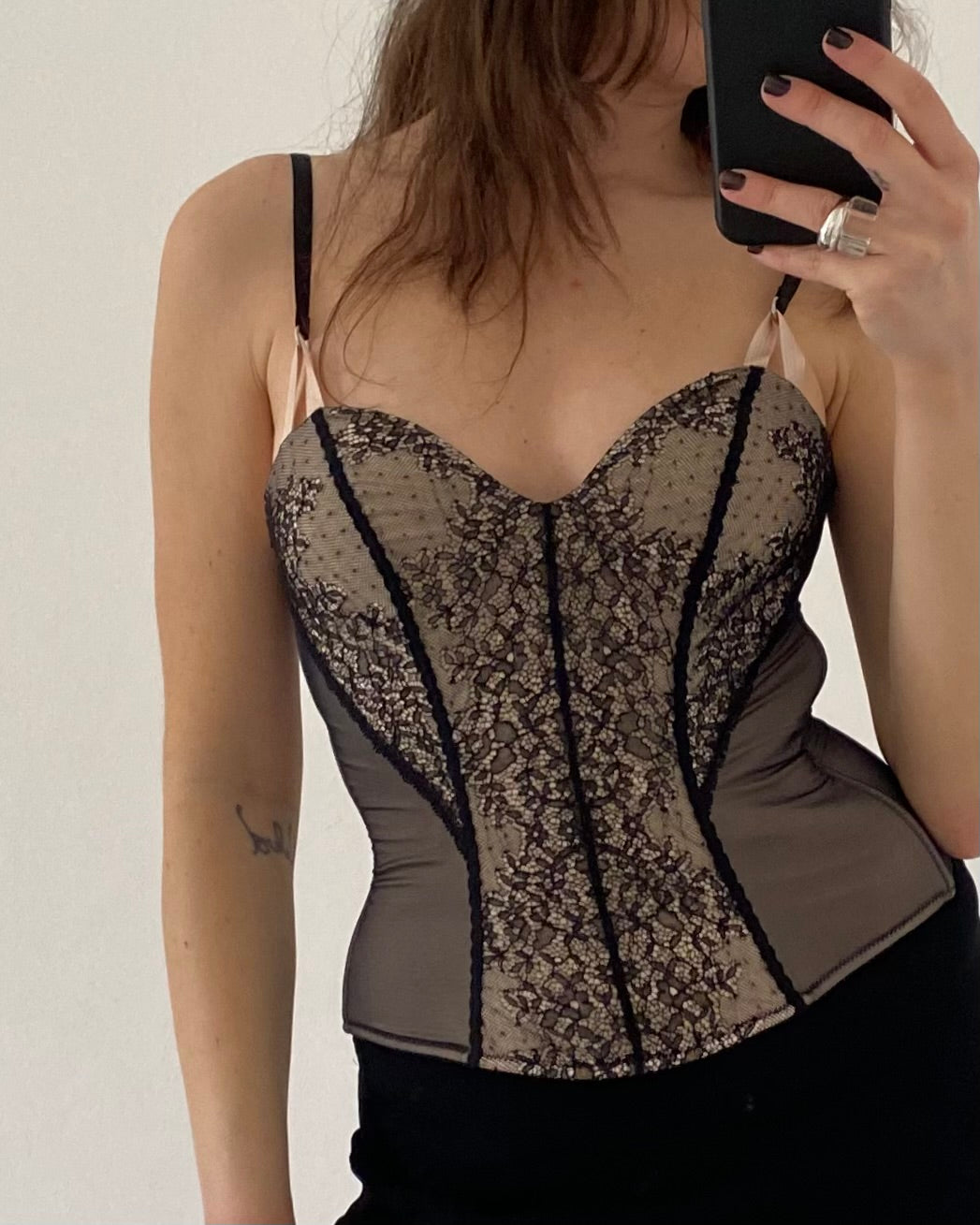 Lace corset top
