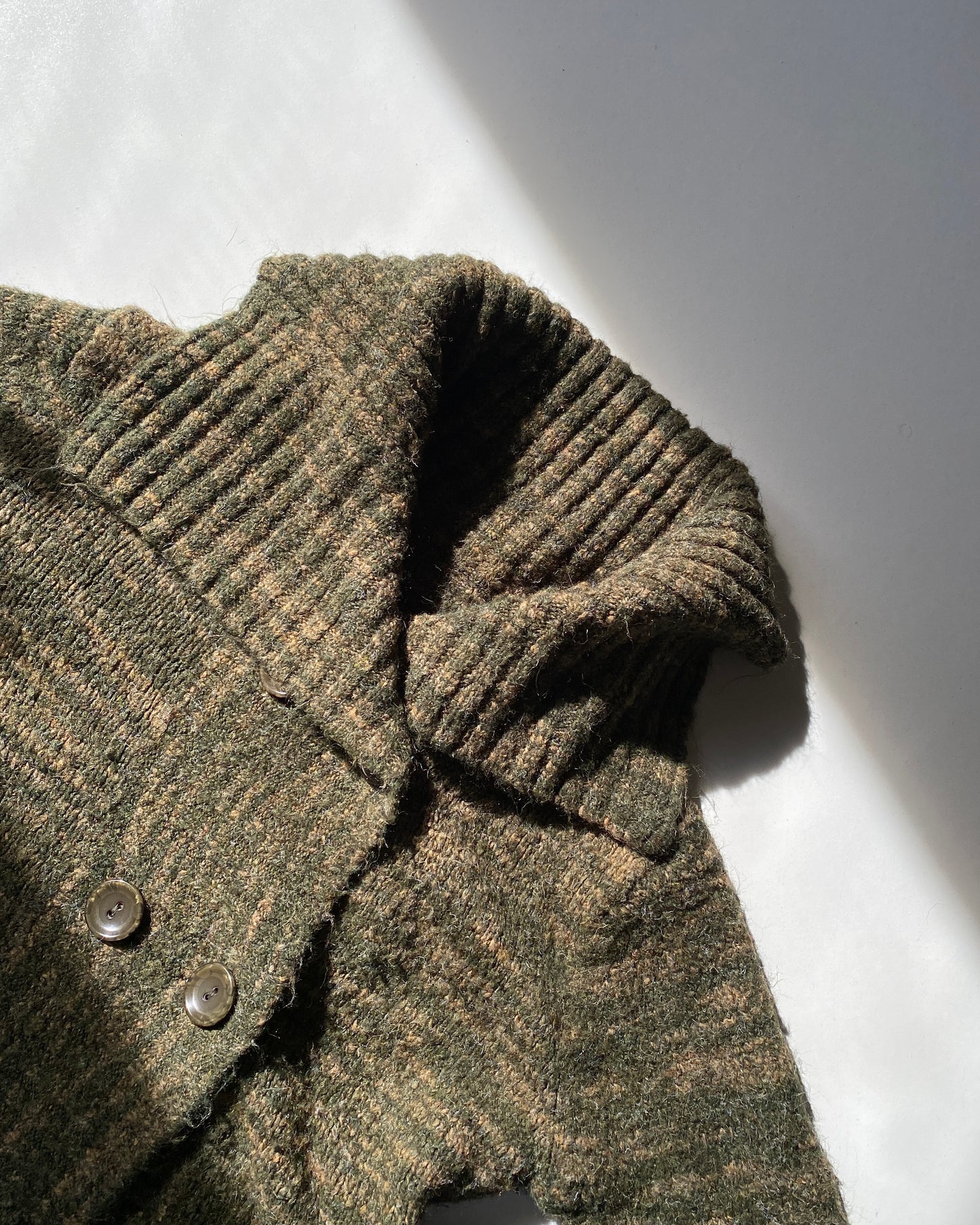 Long knitted cardigan