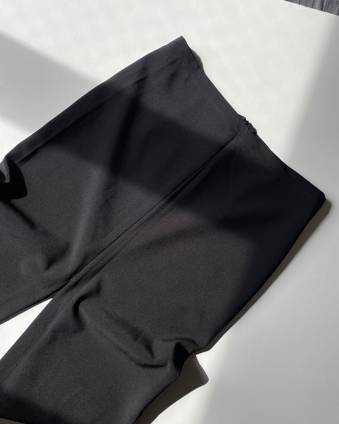 Essential black tube midi skirt