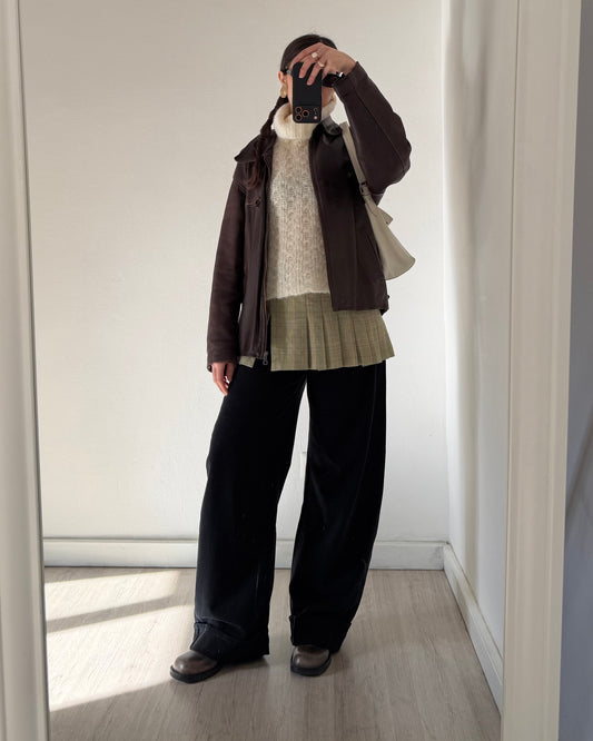 Mohair knit sleeveless top