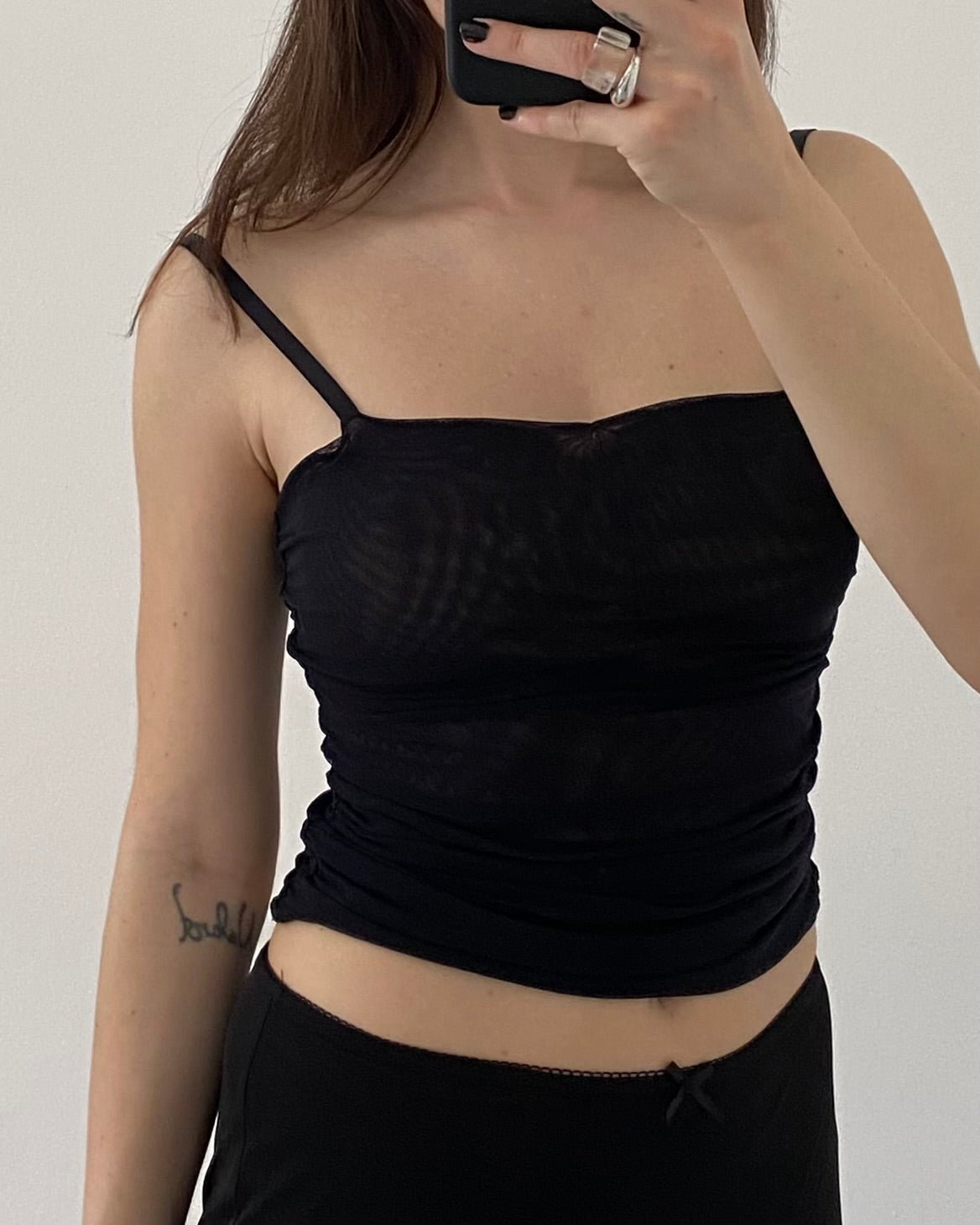 Micro tulle top