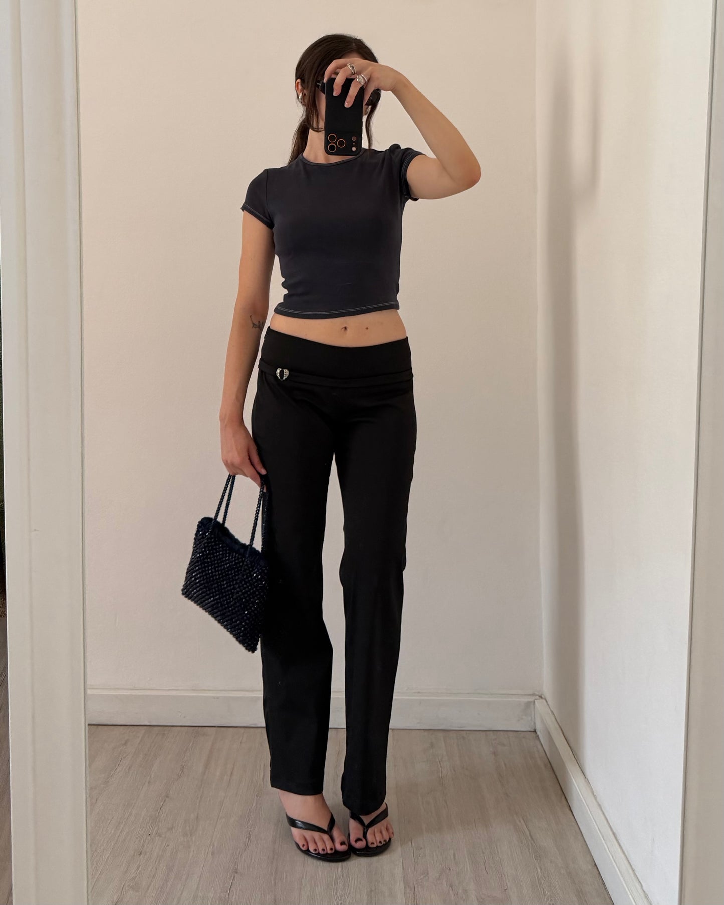Low rise black flares