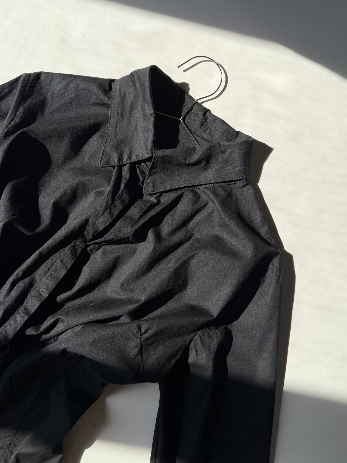 Y2k black fitted shirt