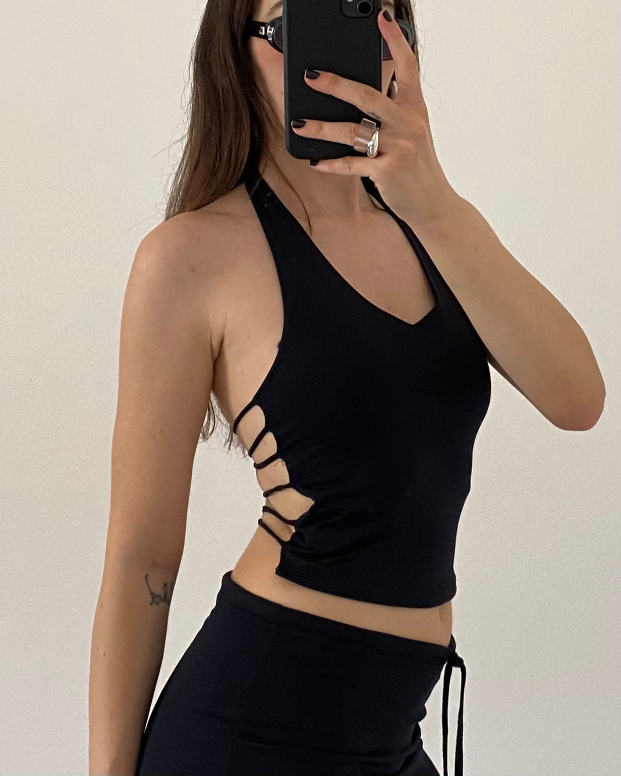 00s halterneck backless top