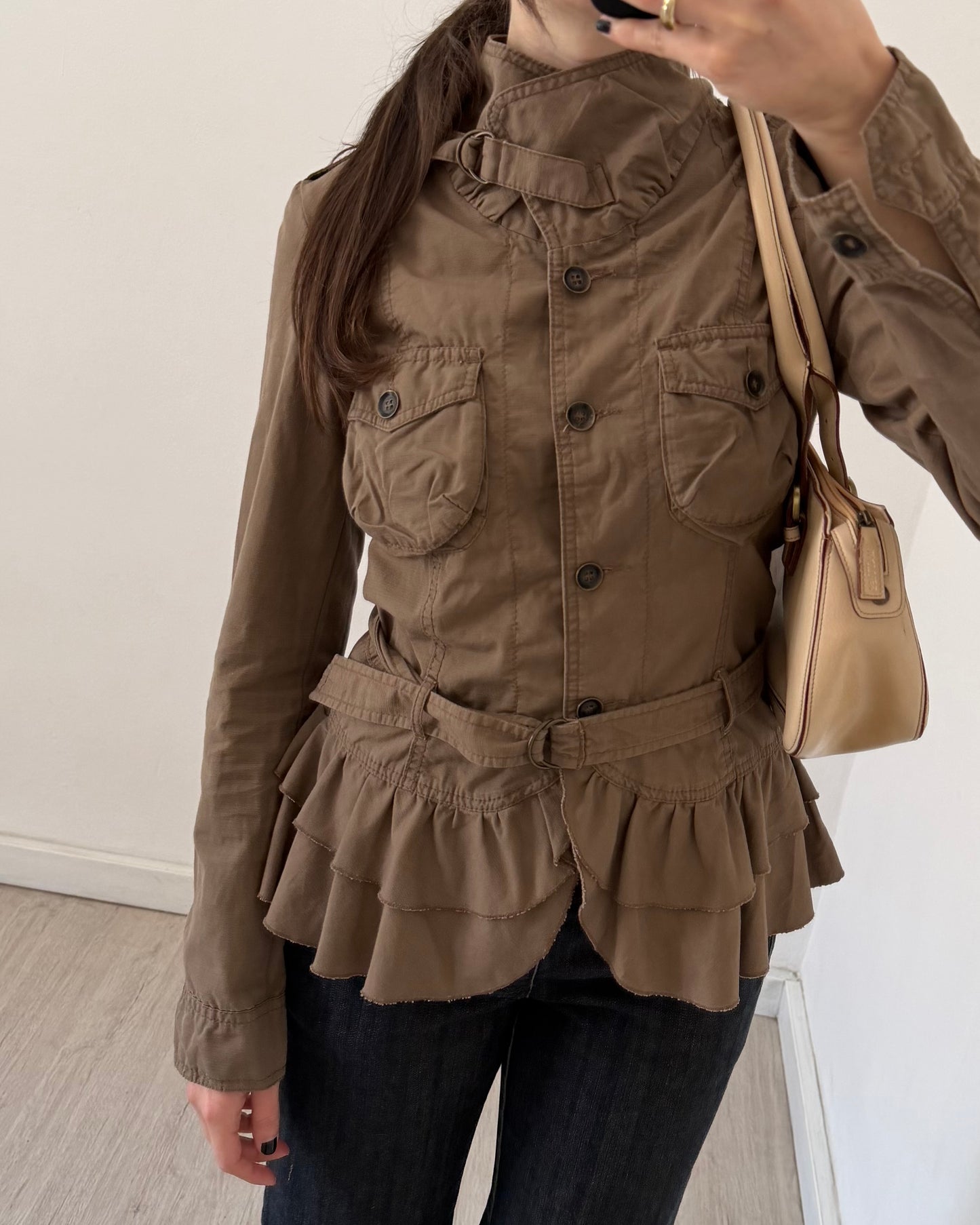 y2k utility cotton jacket