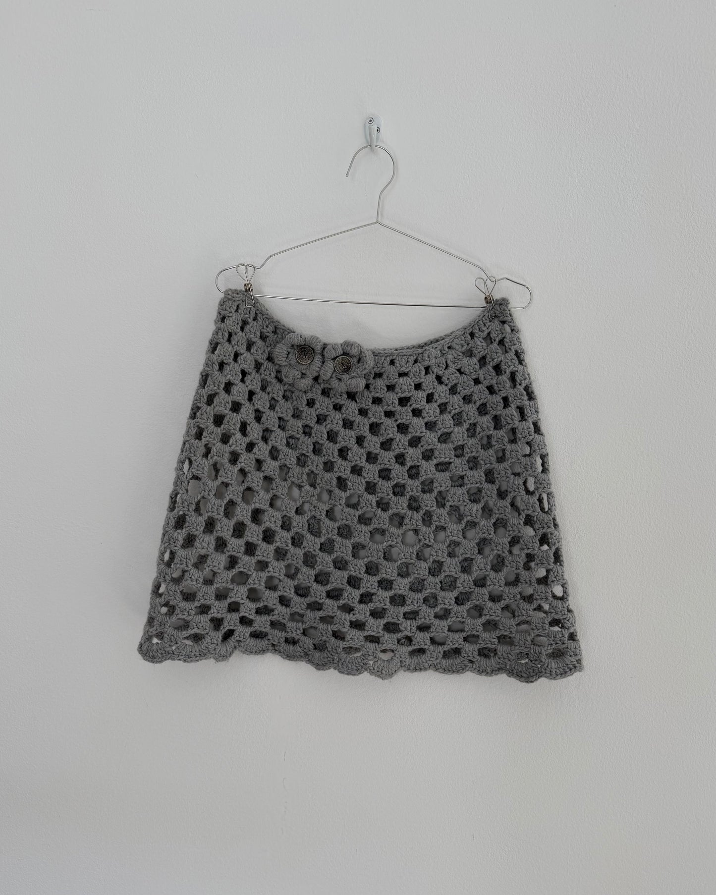 Crochet mini skirt
