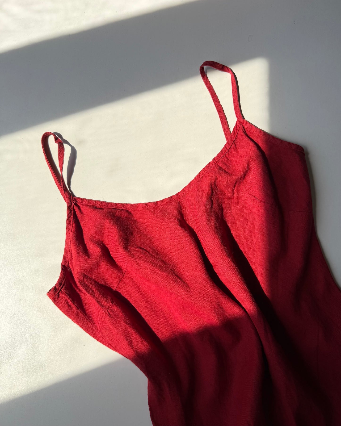 Linen asymmetric dress