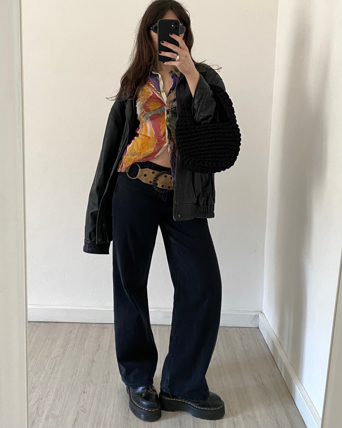 00s patchwork micro tulle top