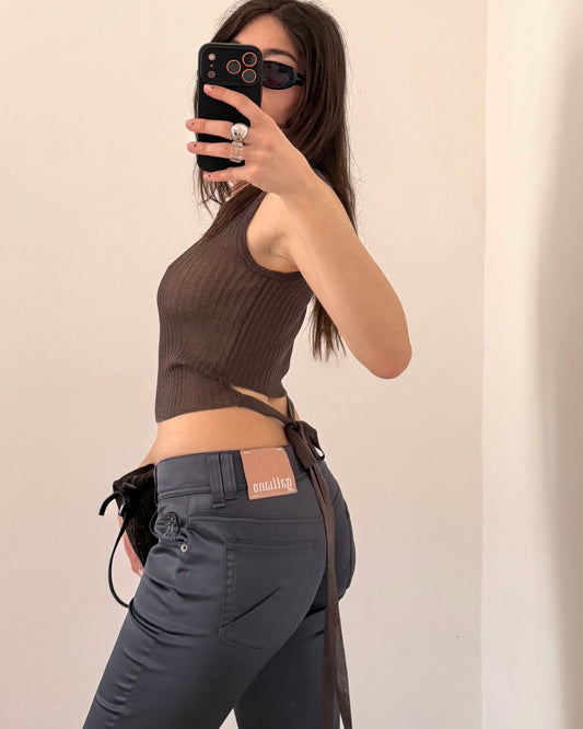 Jean Paul Gaultier satin trousers