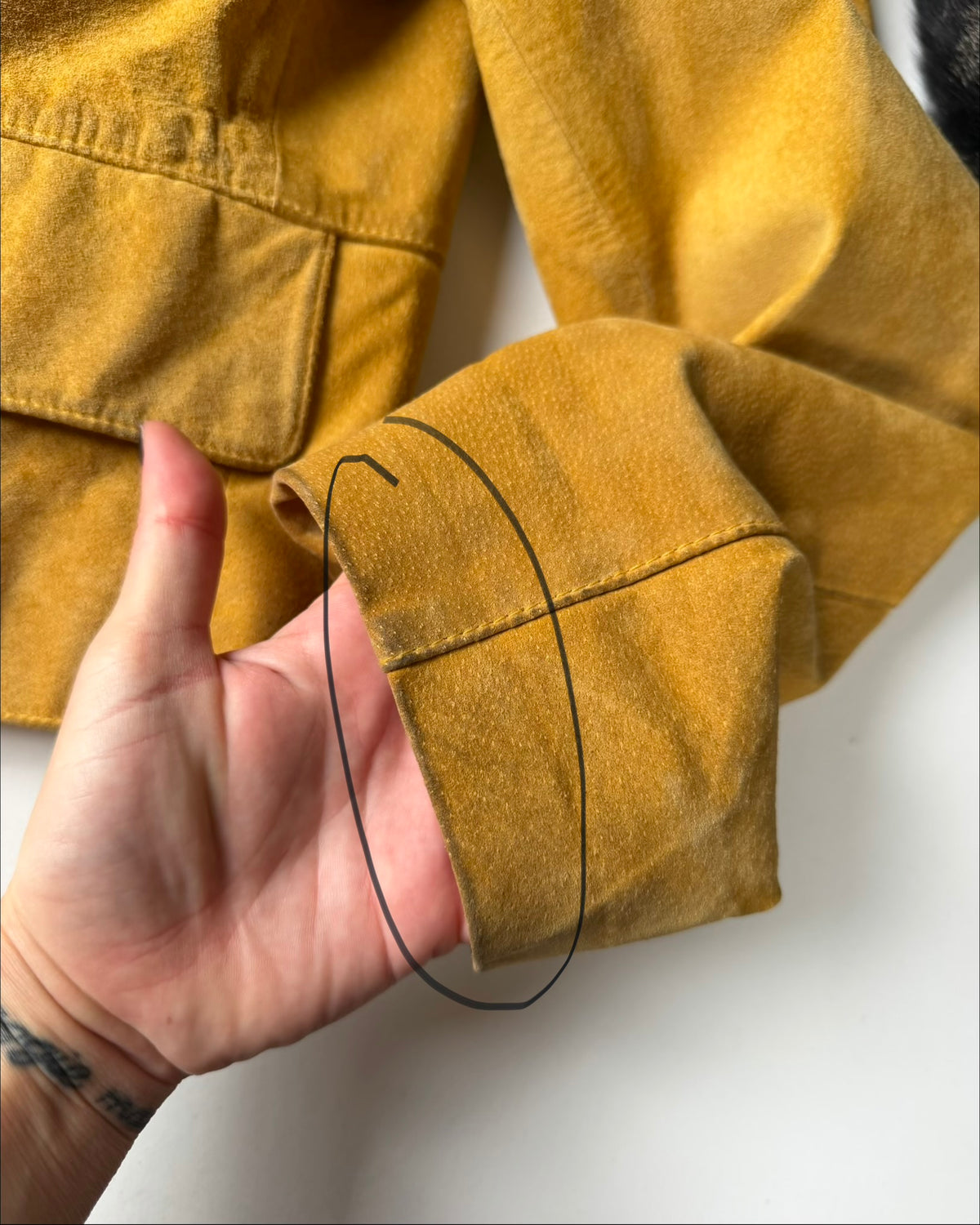 Senape suede jacket