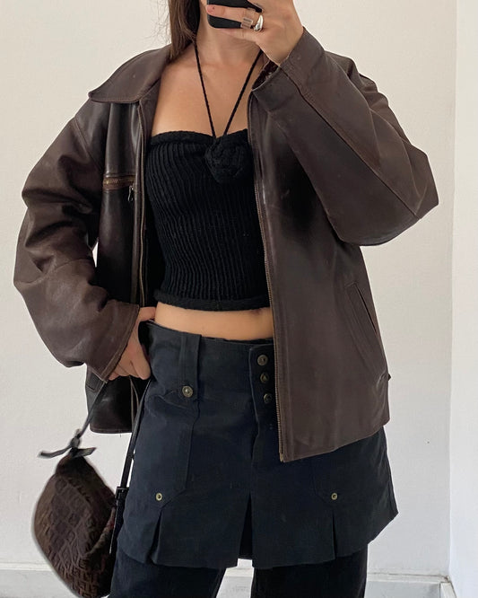 Knit top with flower