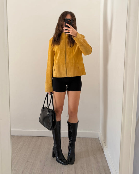 Senape suede jacket