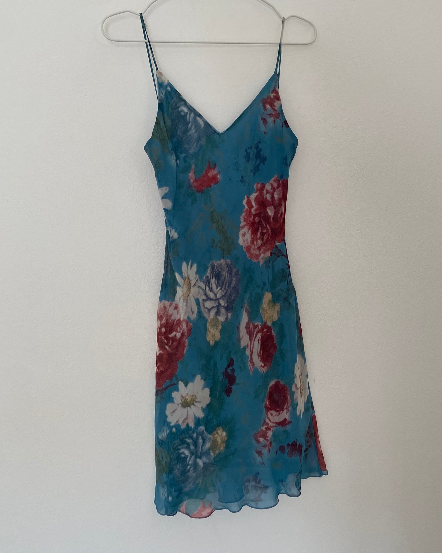 00s floral mini dress
