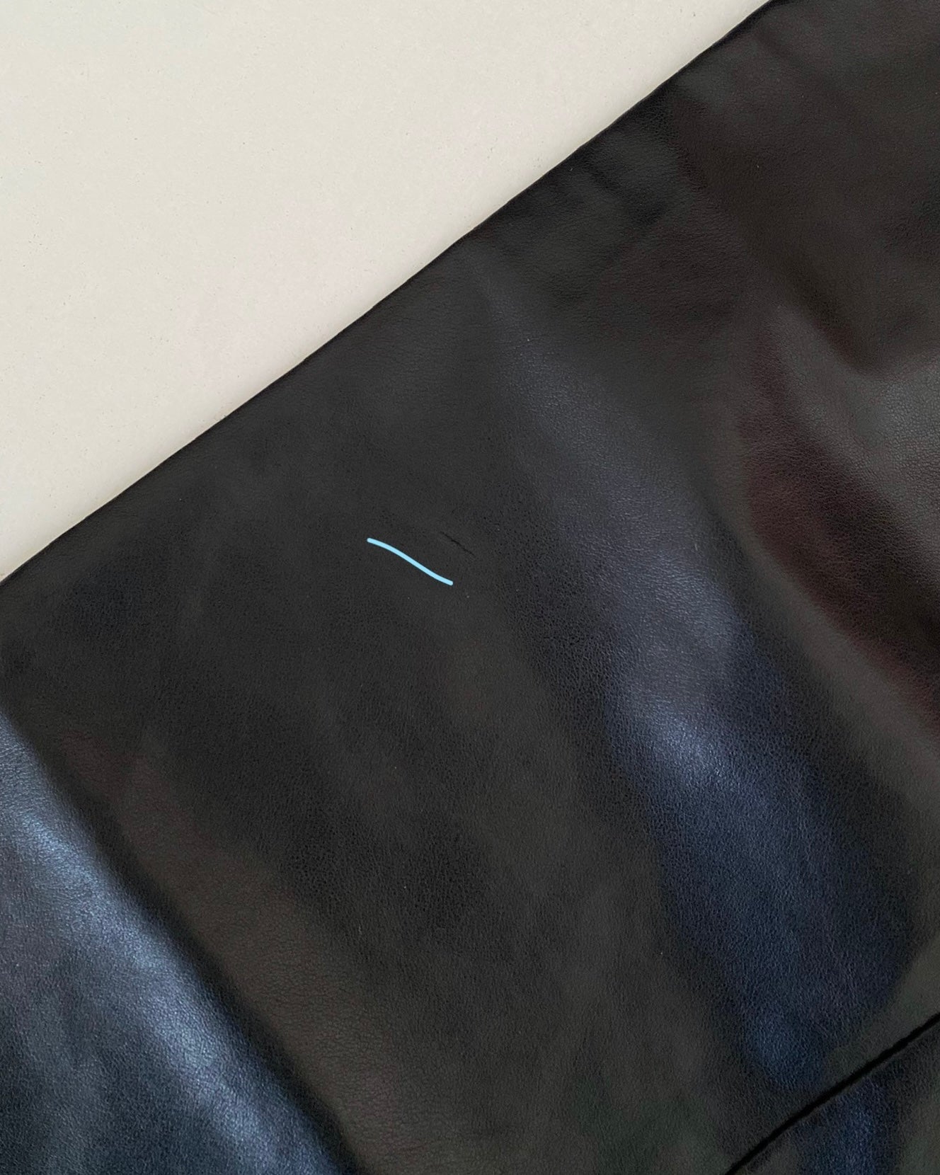 Faux leather trousers