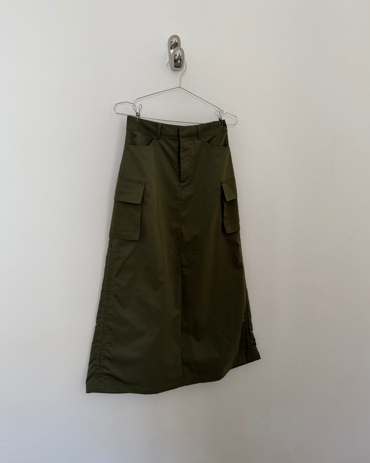 Cargo skirt with drawstrings