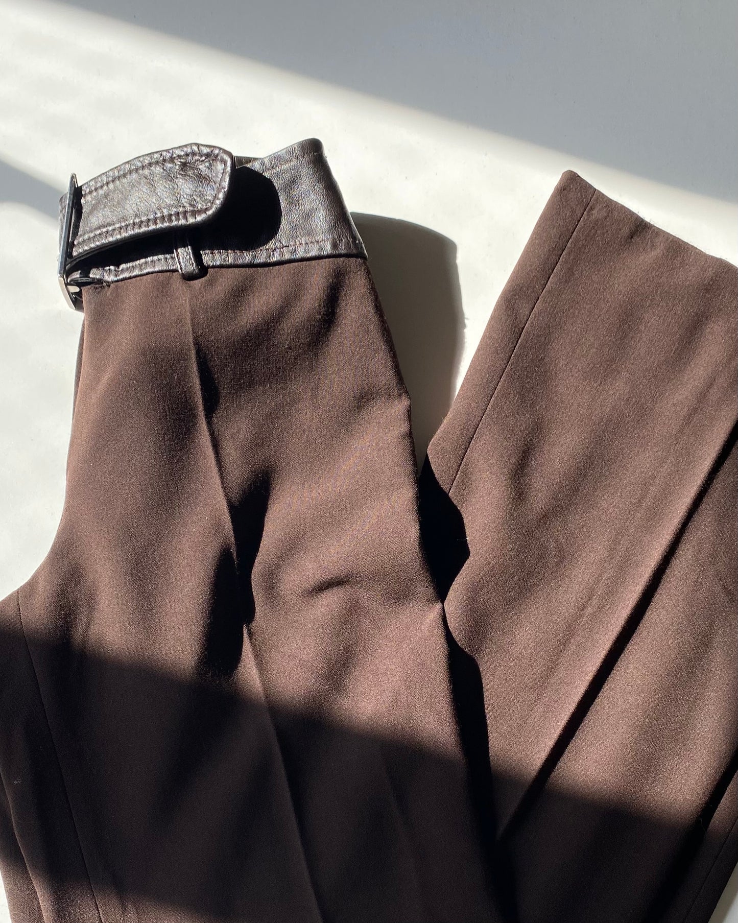 Y2k flare pants with buckle