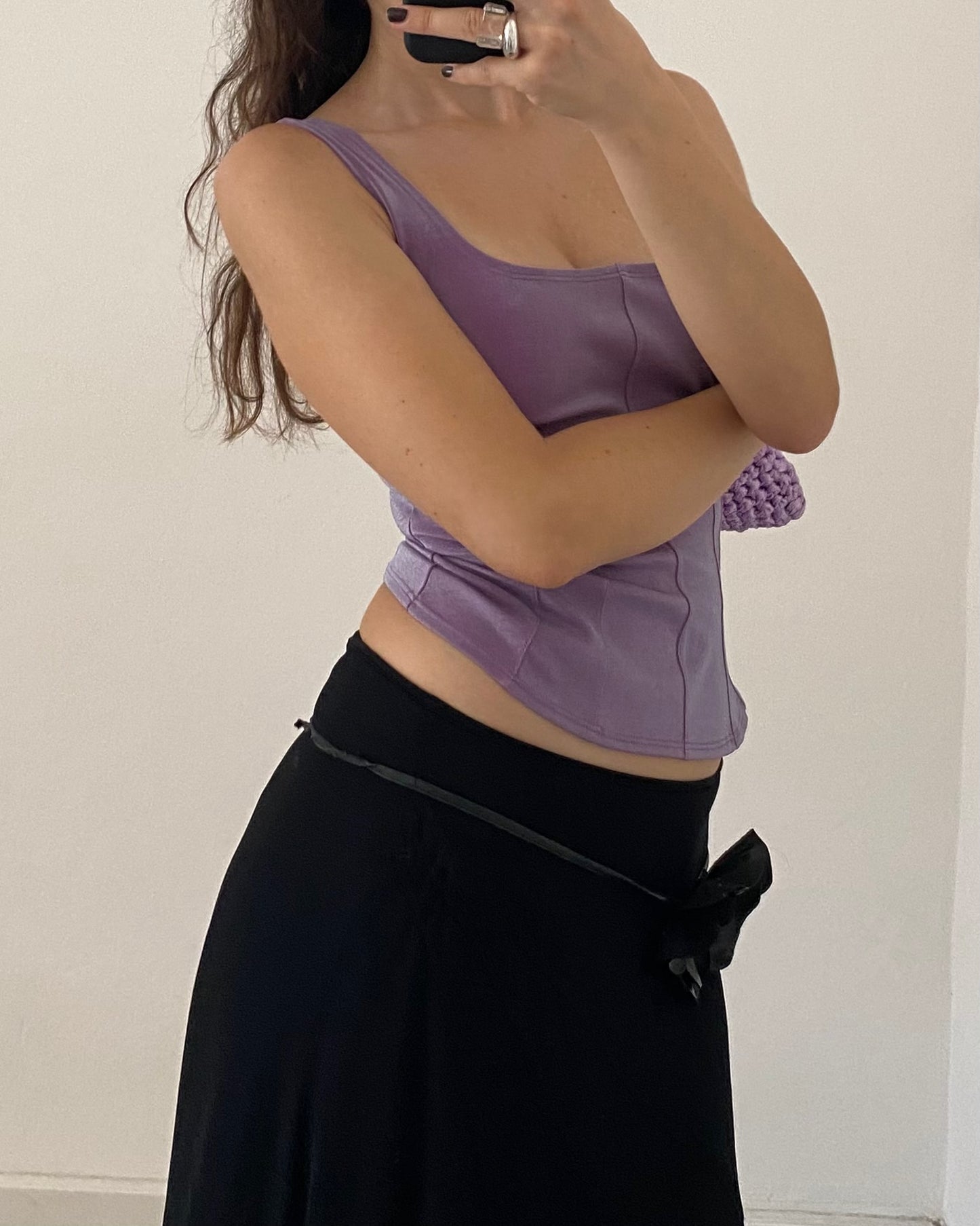 00s iridescent corset top