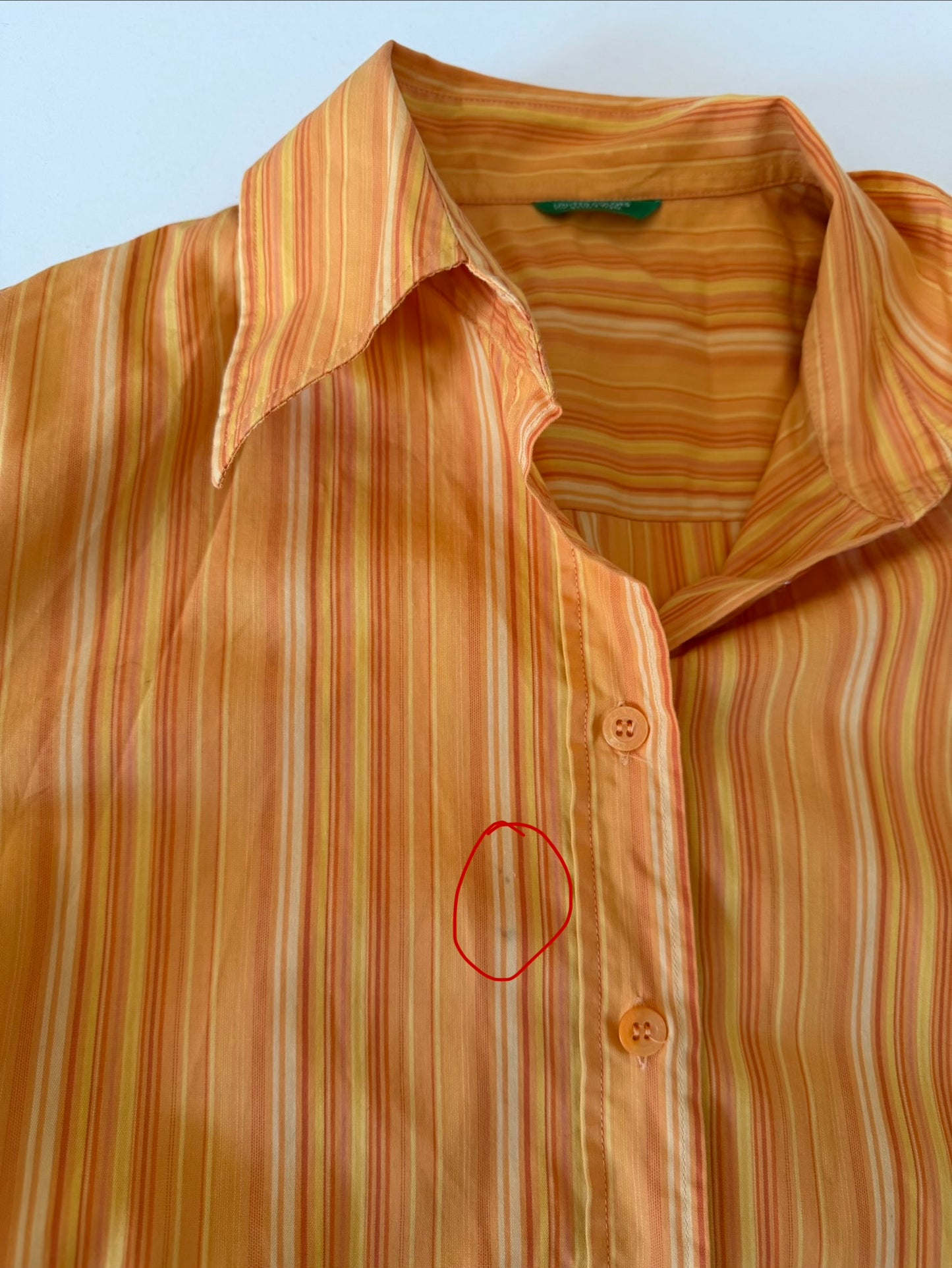 Orange striped shirt