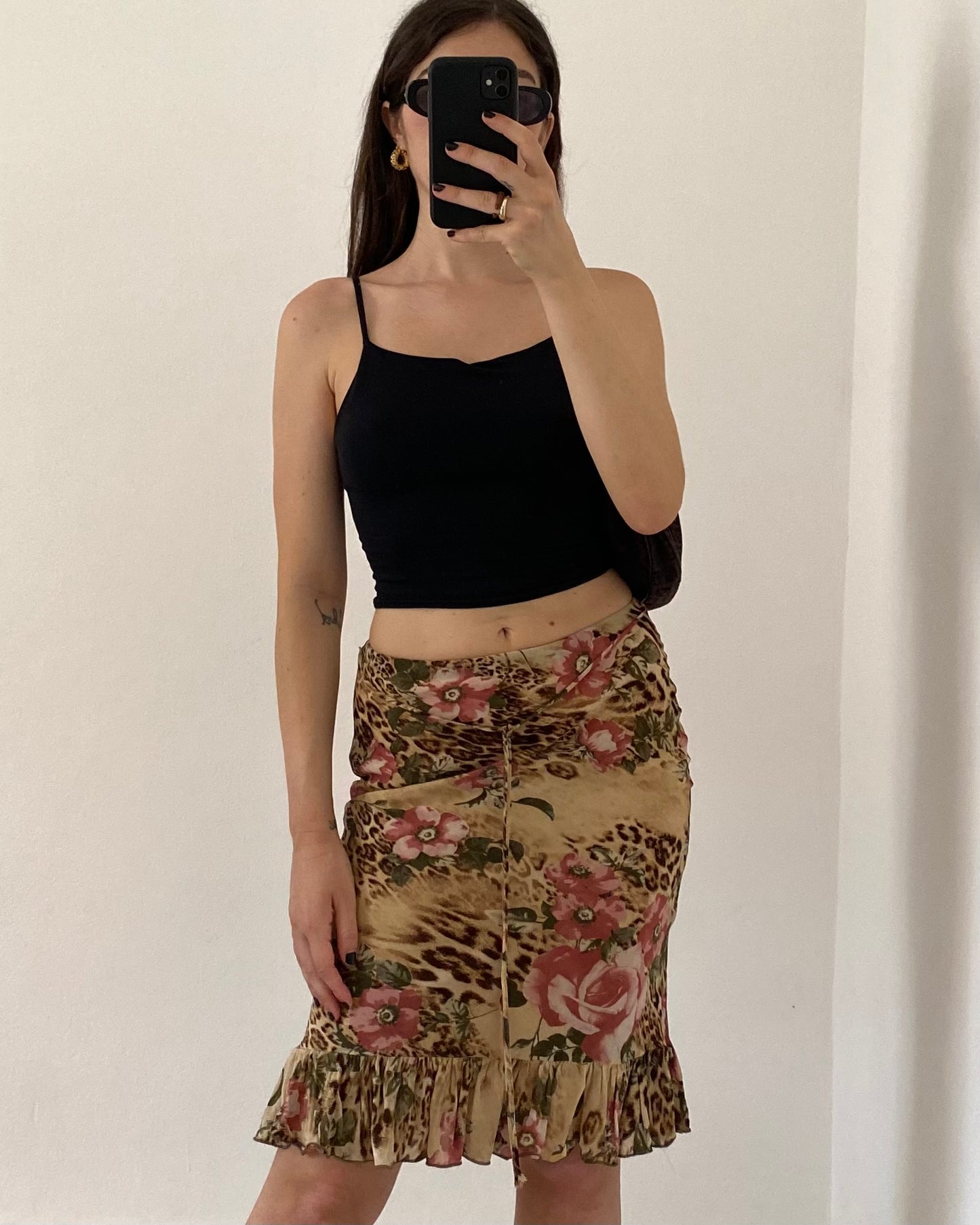 00s printed skirt
