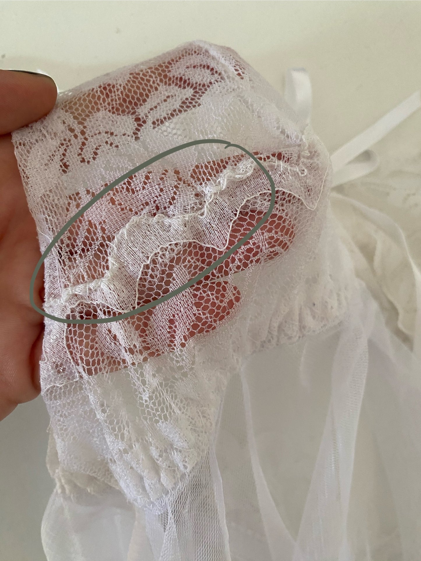 White tulle babydoll top