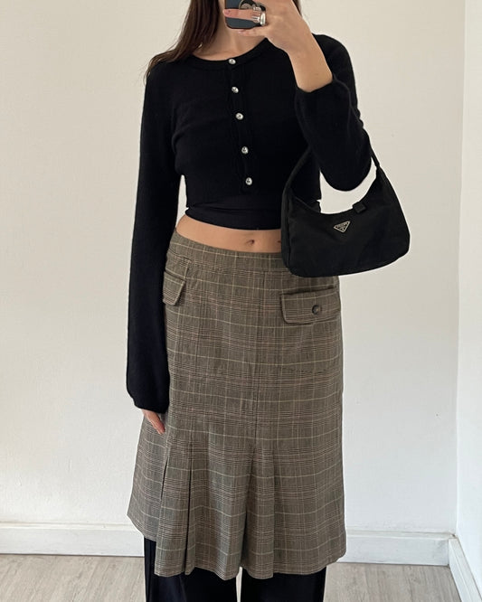 Angora wool mini cardigan