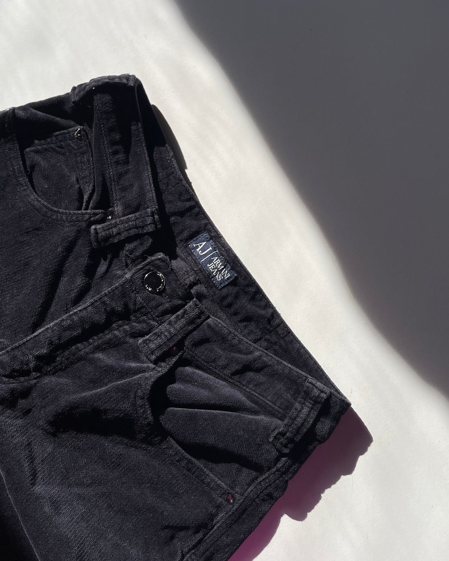 Giorgio Armani bootcut velvet trousers