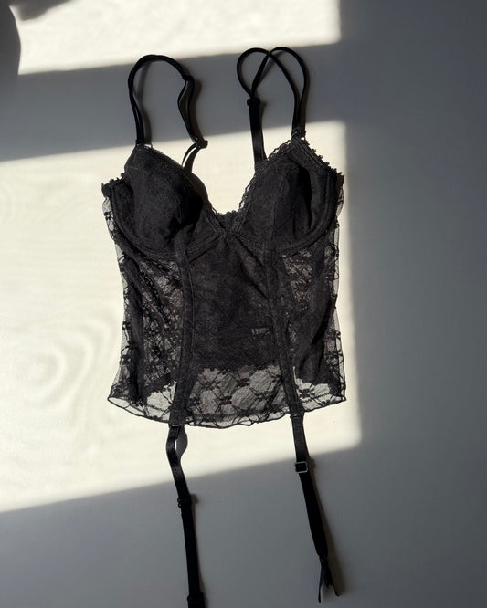Sheer corset top