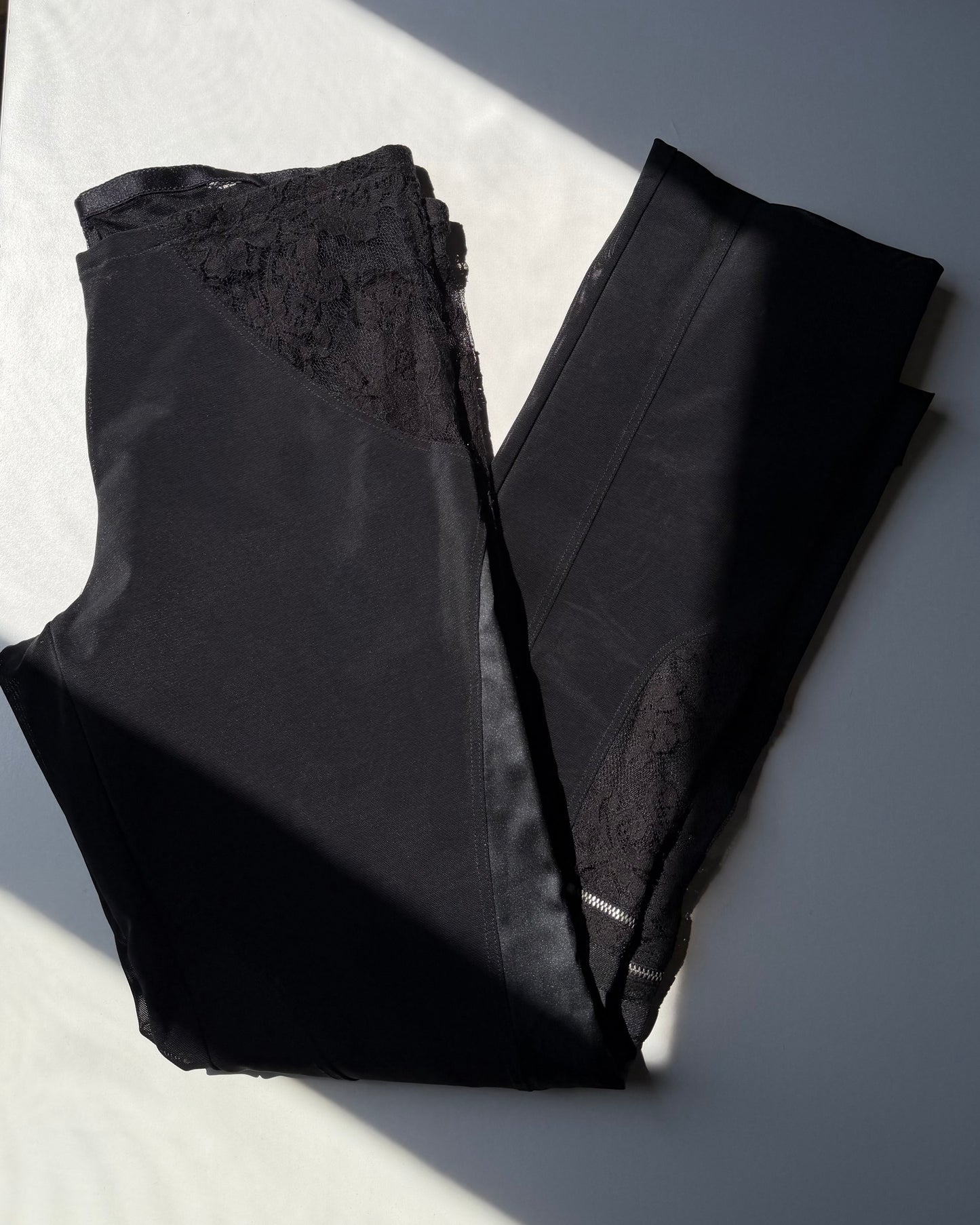00s sheer lace trousers