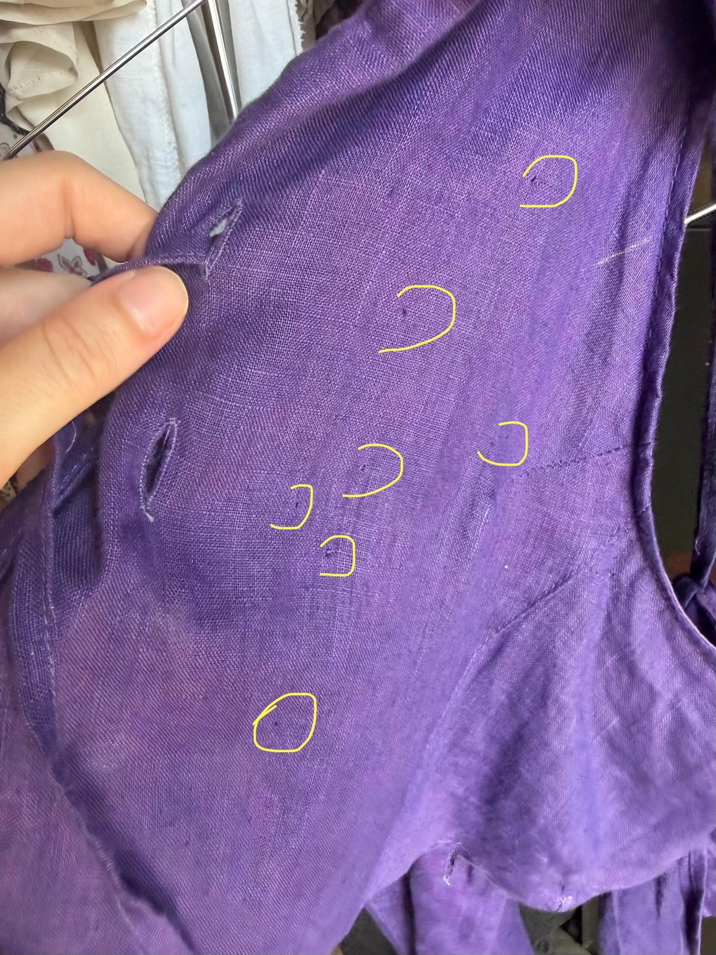 cut out linen top