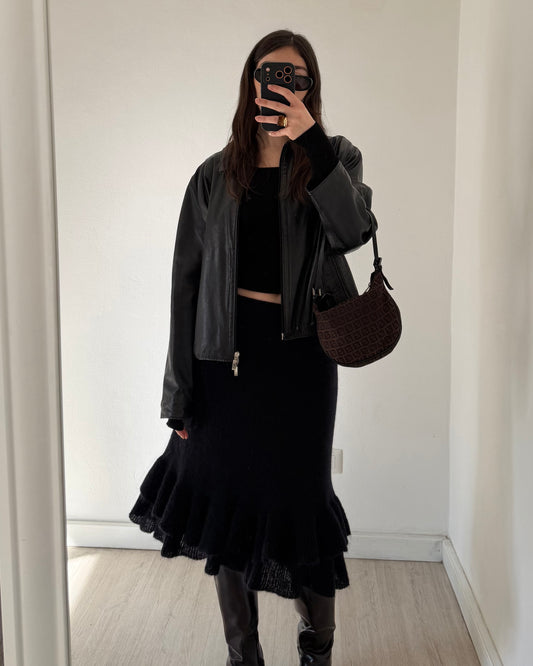 Mohair wool skirt