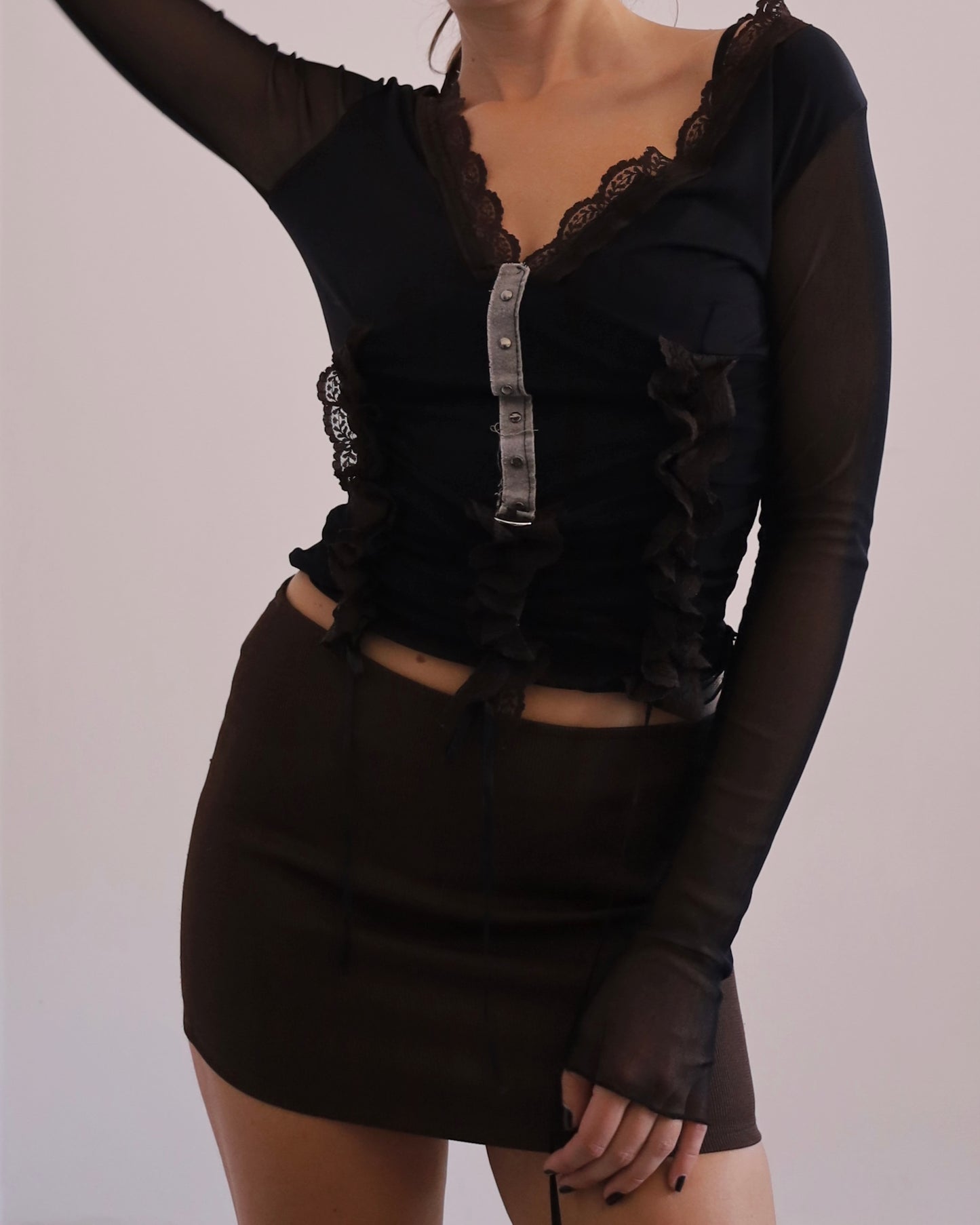 Y2k long sleeves top