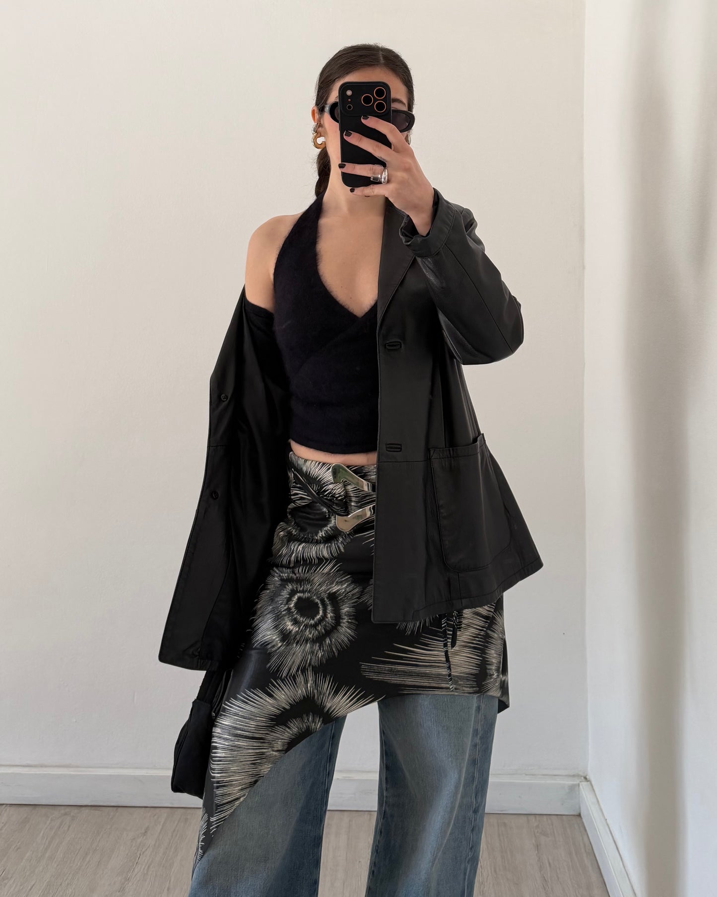 Angora halter neck top