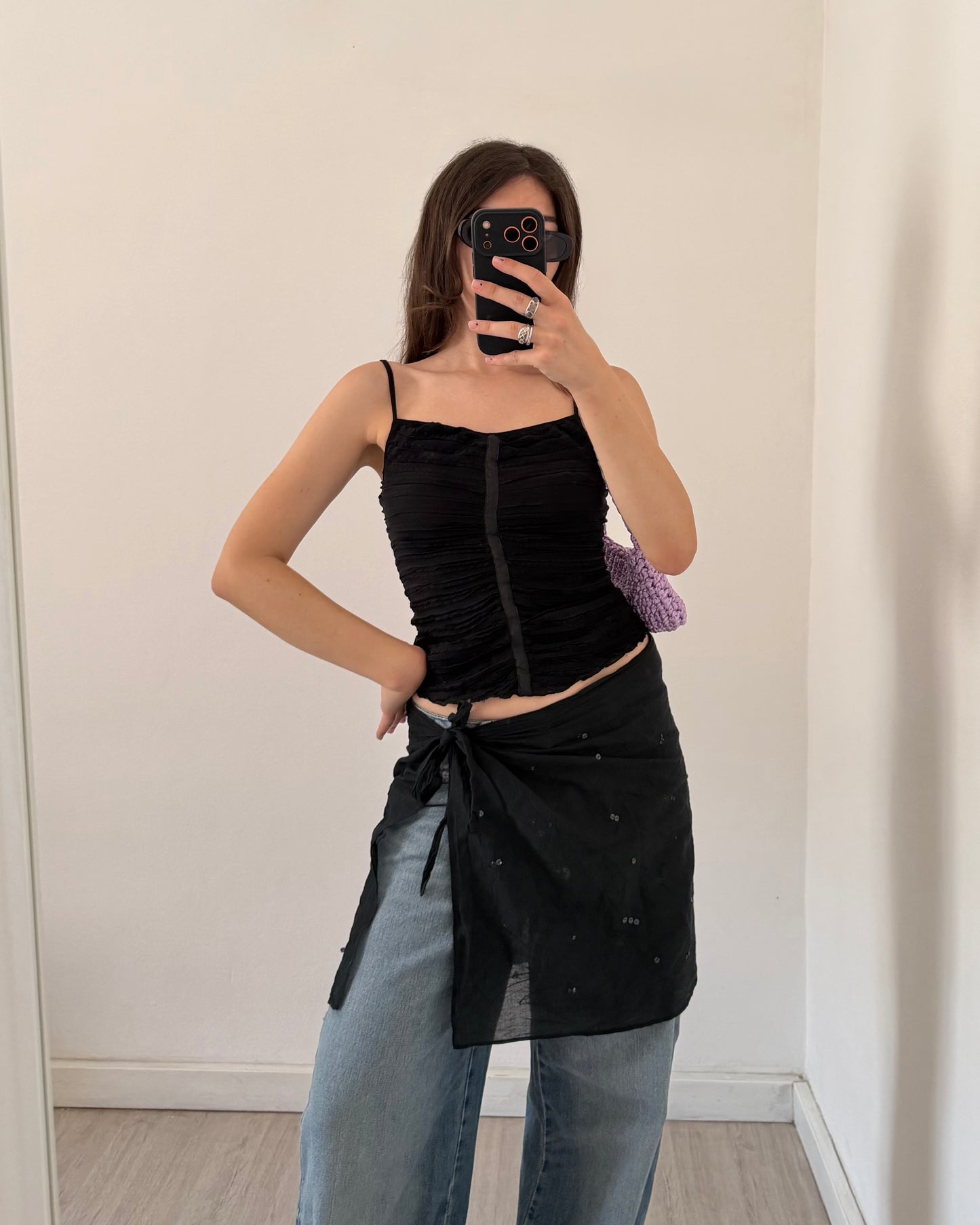 y2k ruched top
