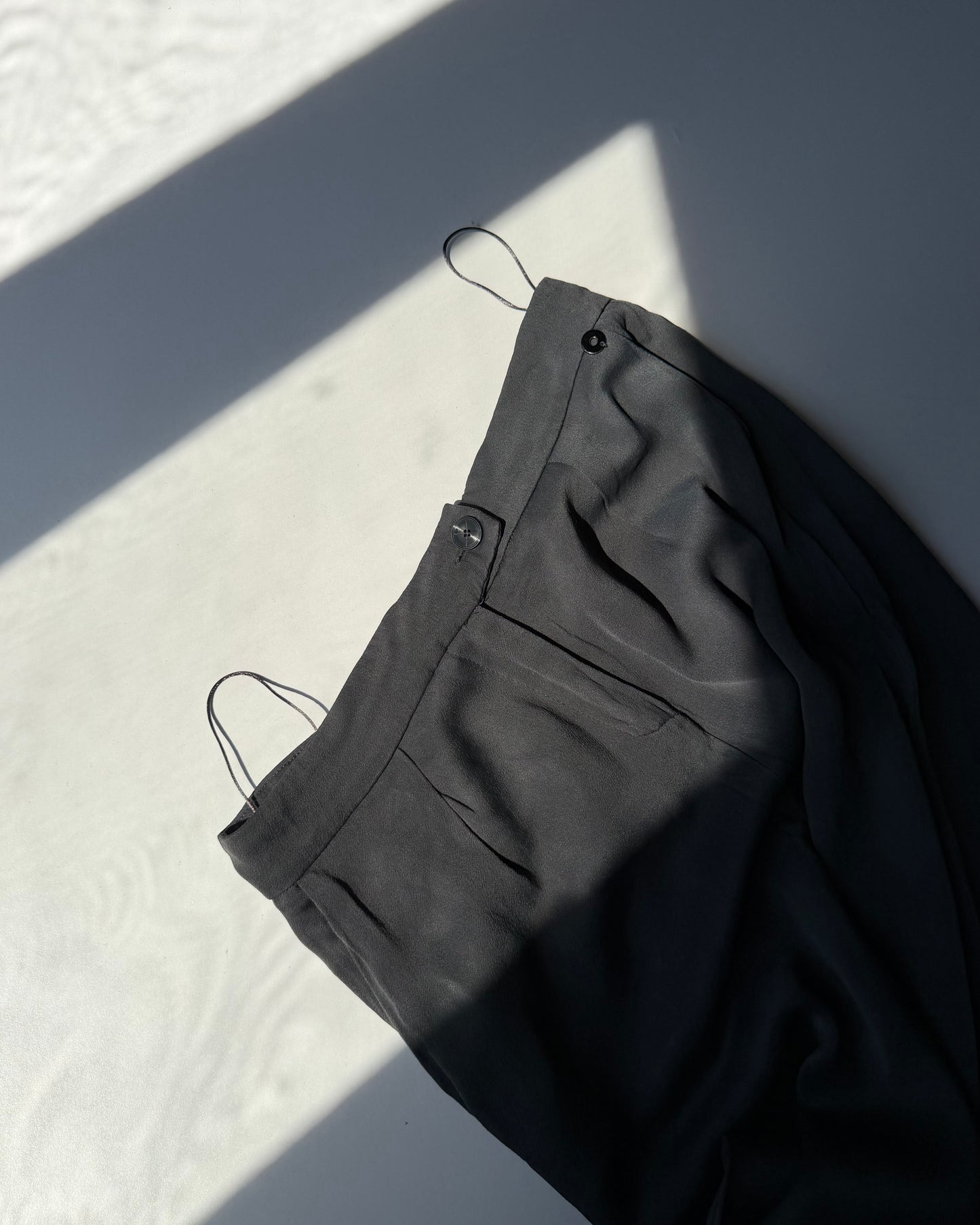 Viscose wide leg trousers