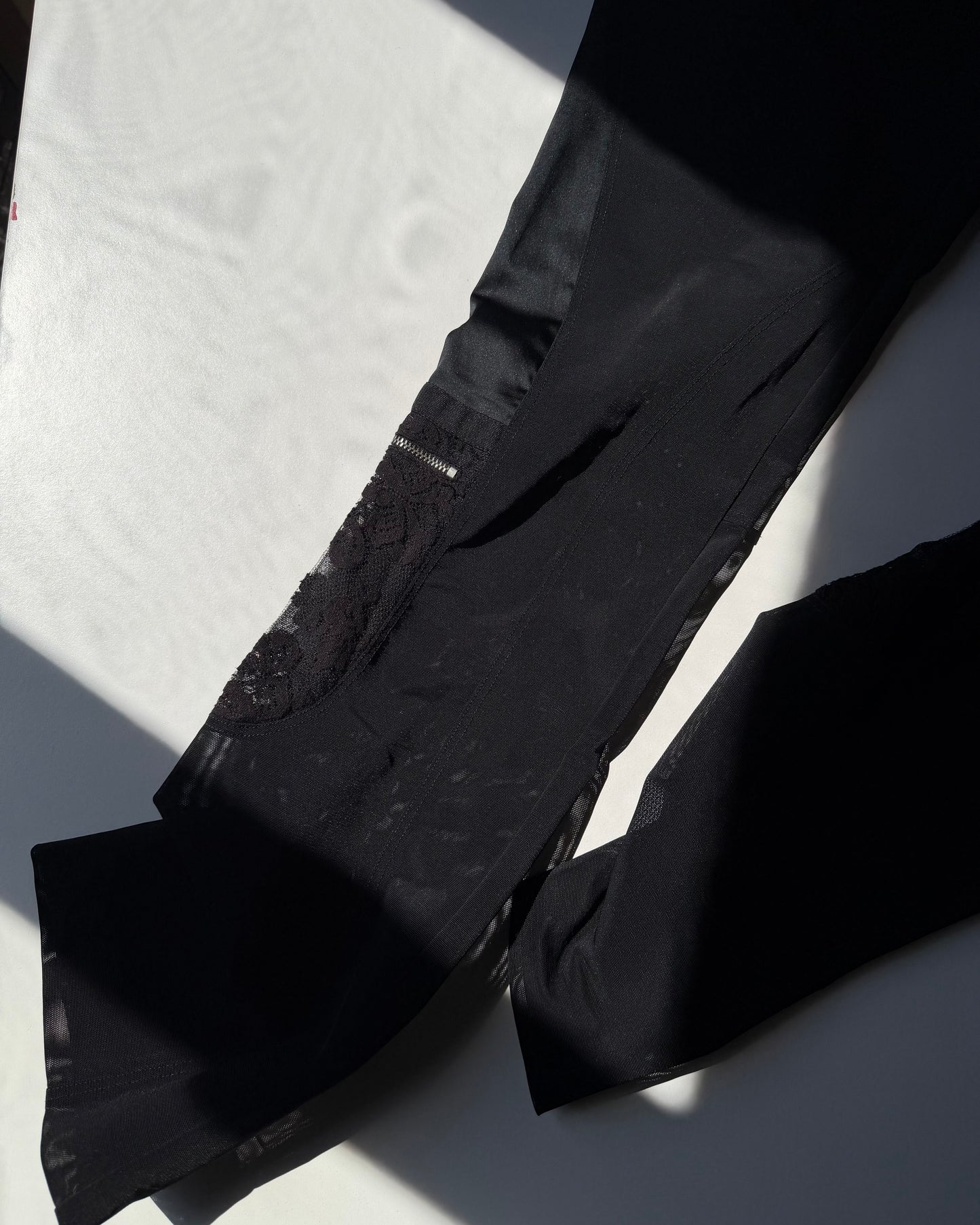 00s sheer lace trousers
