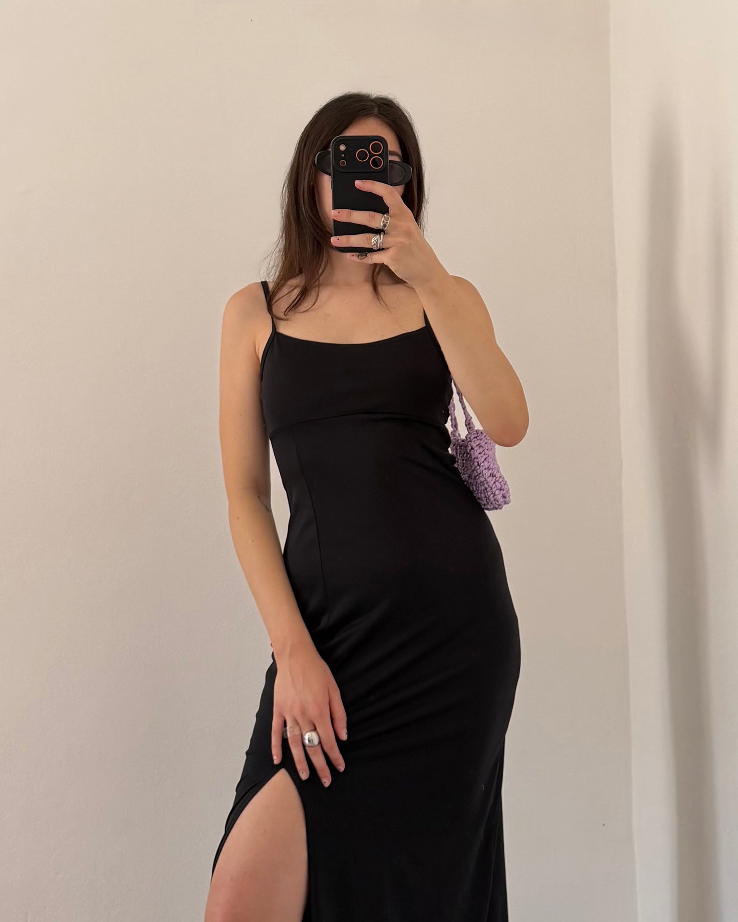 00s black maxi dress