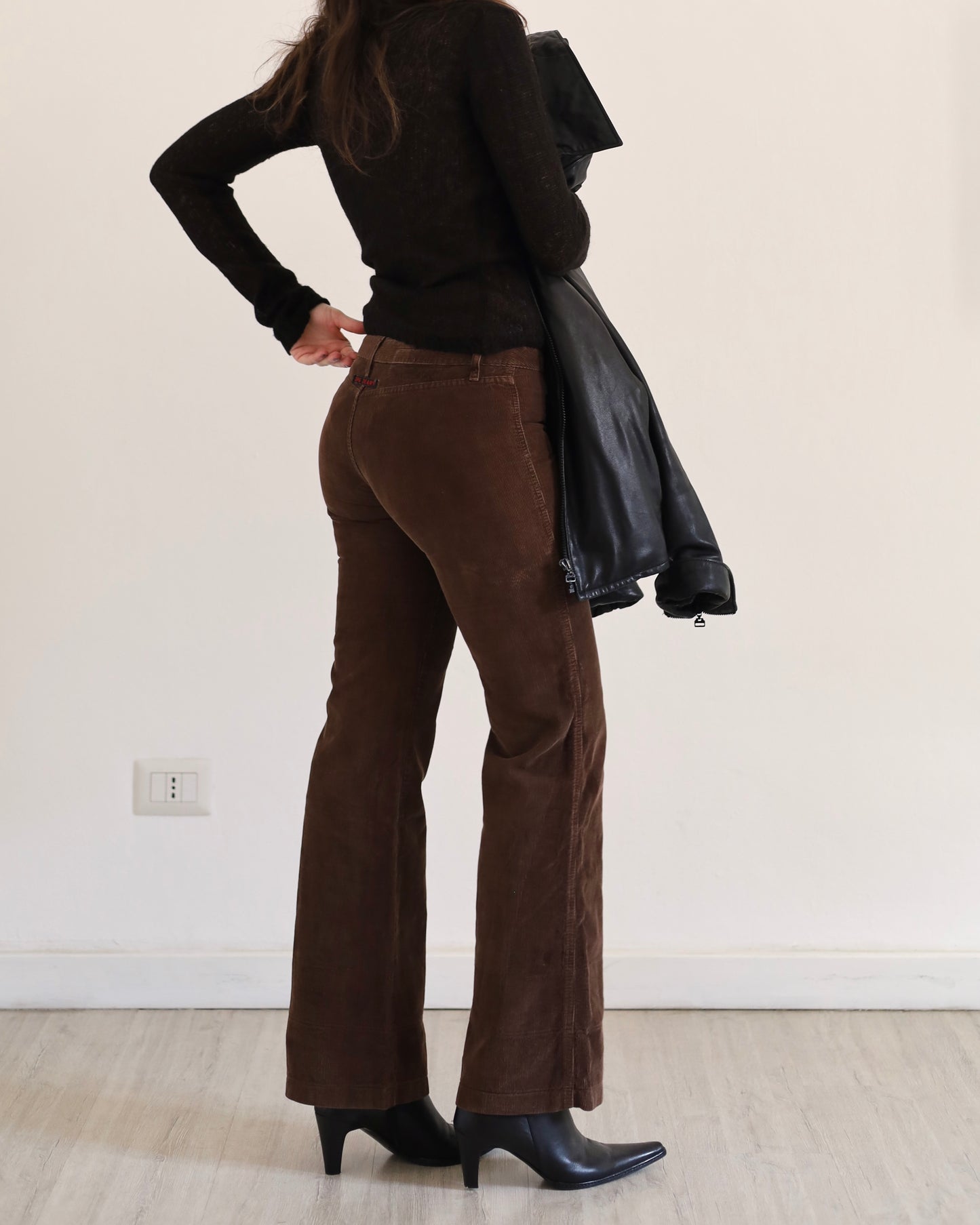 Jean Paul Gaultier cord kick-flare trousers