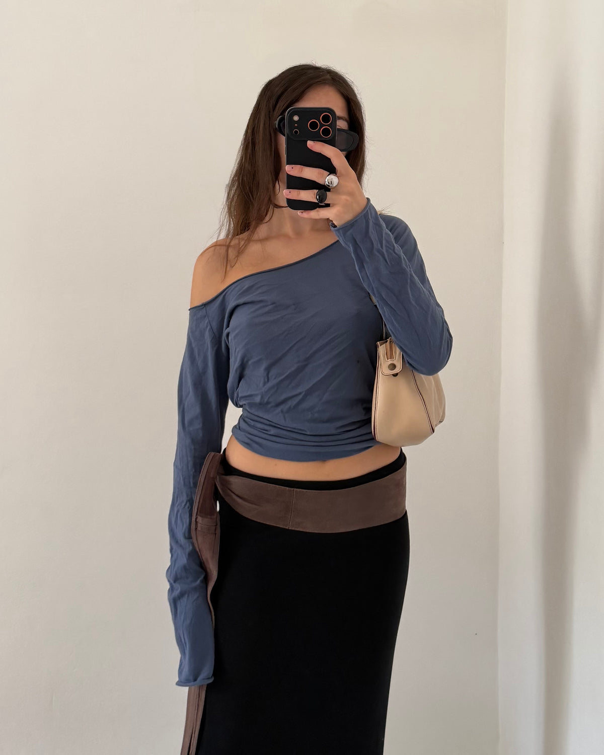 Jersey maxi skirt