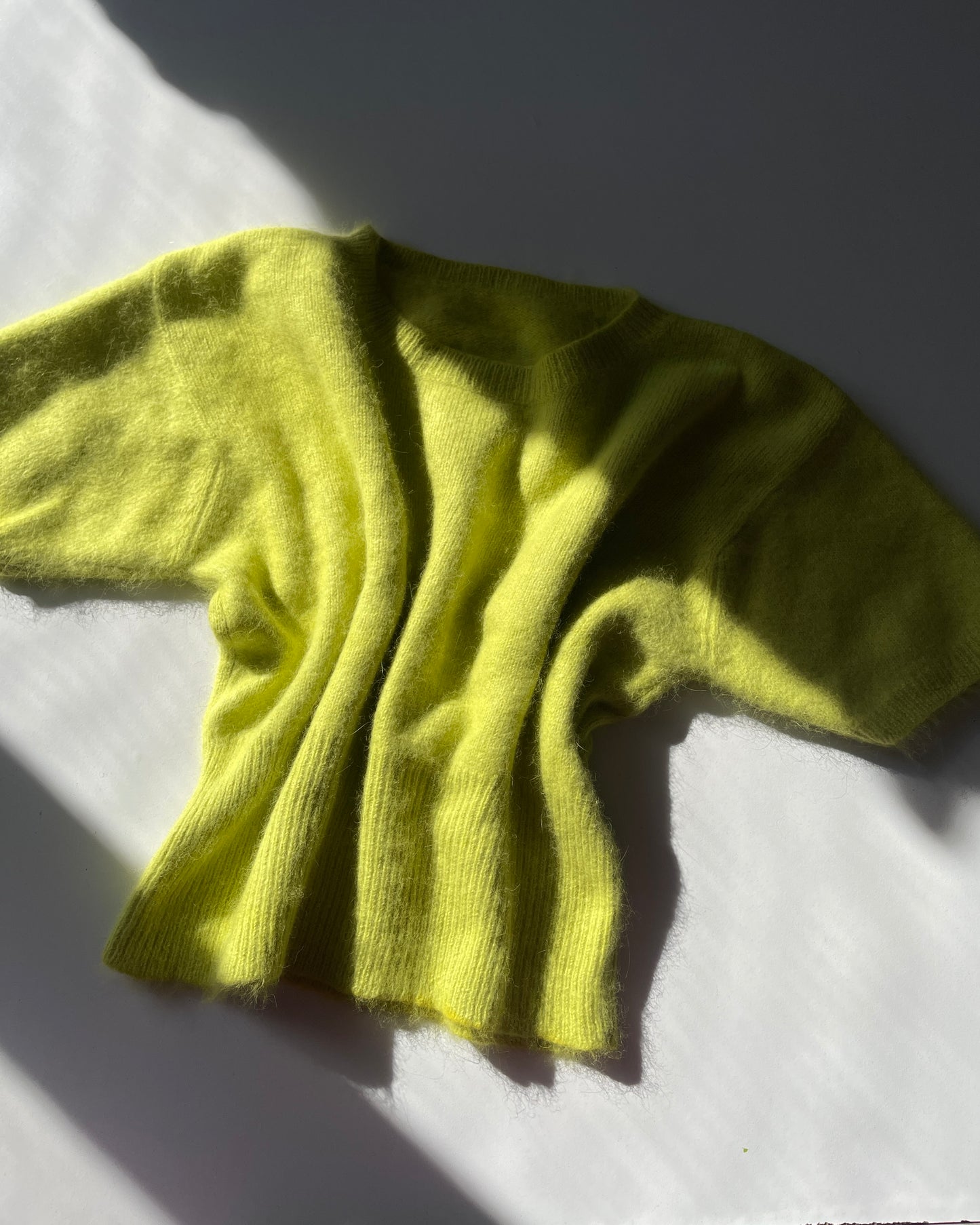 Angora wool twin-set