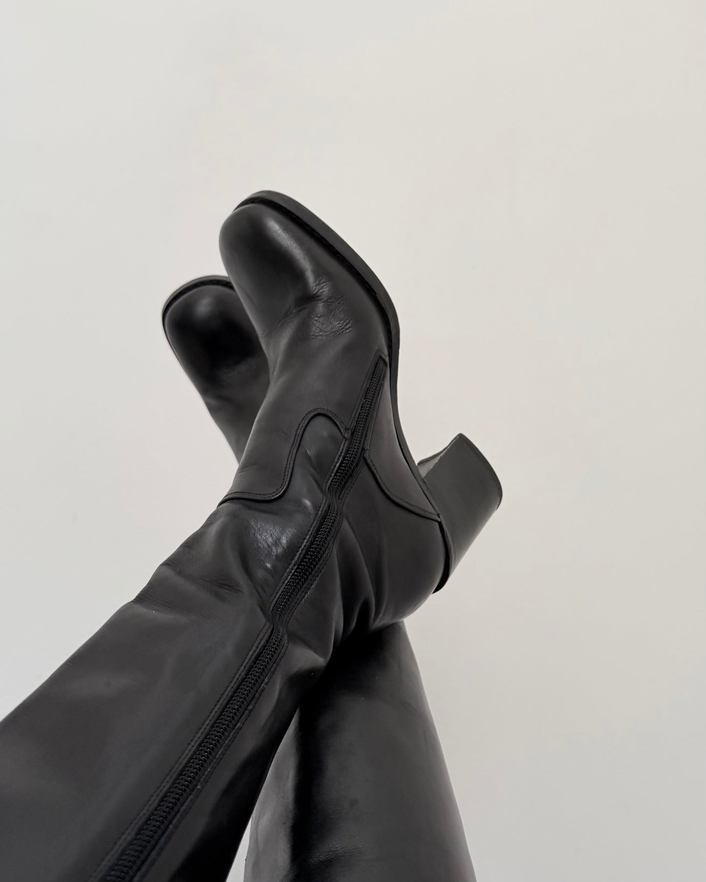 90s leather boots