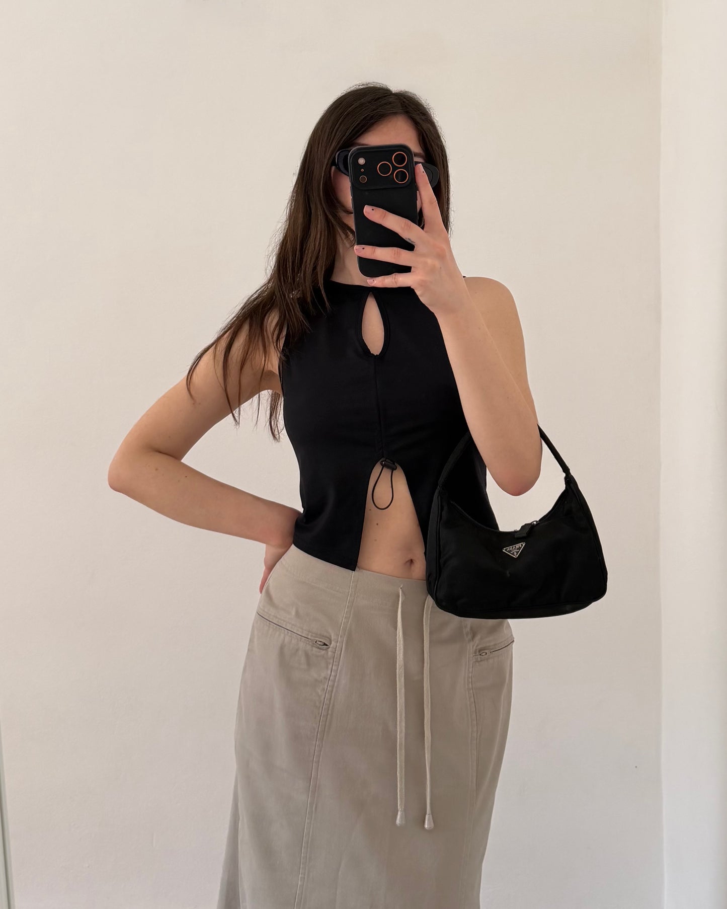 Cargo maxi skirt