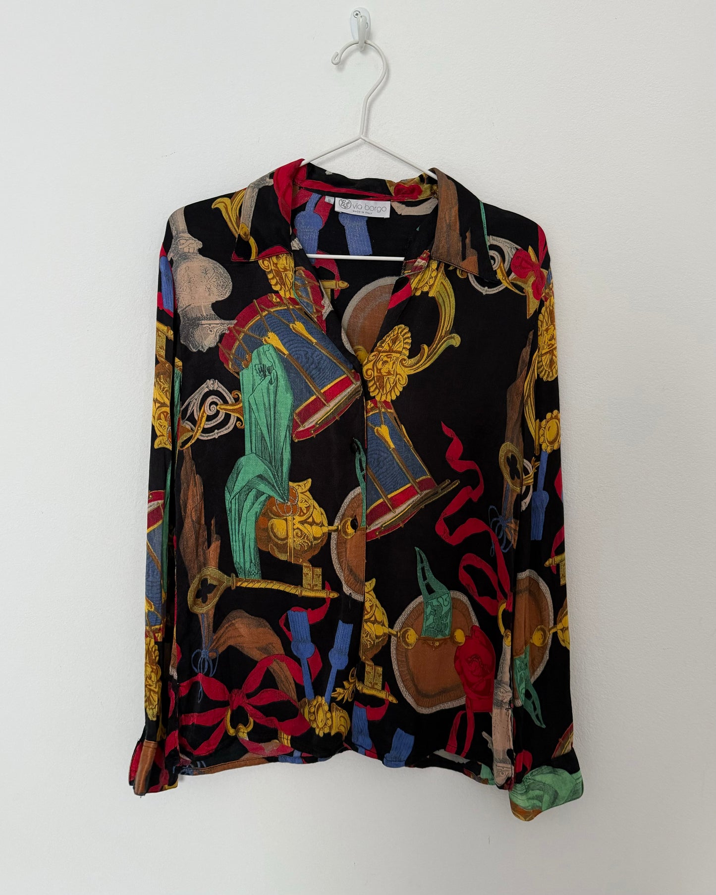 Baroque print vintage shirt