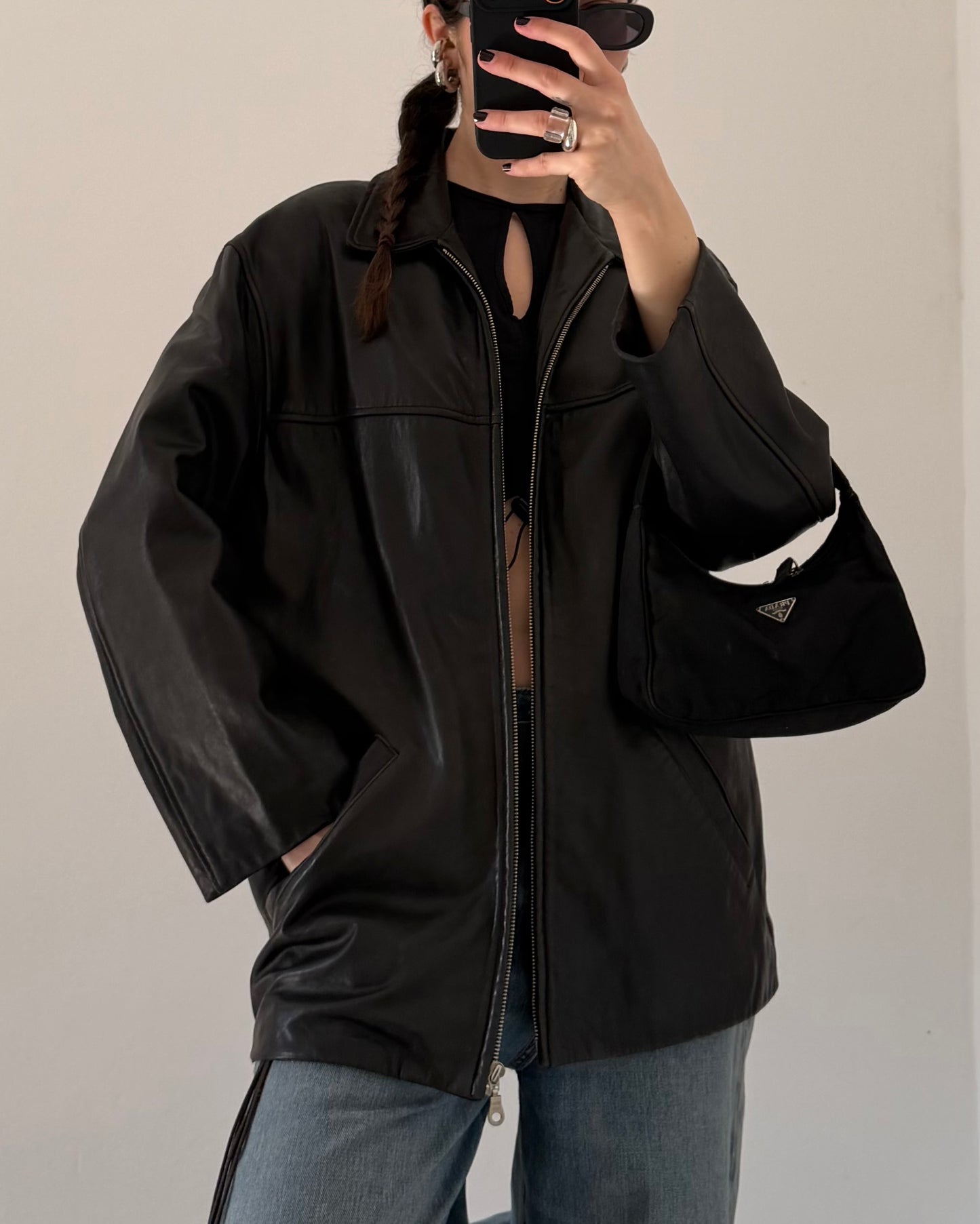 Nappa leather jacket