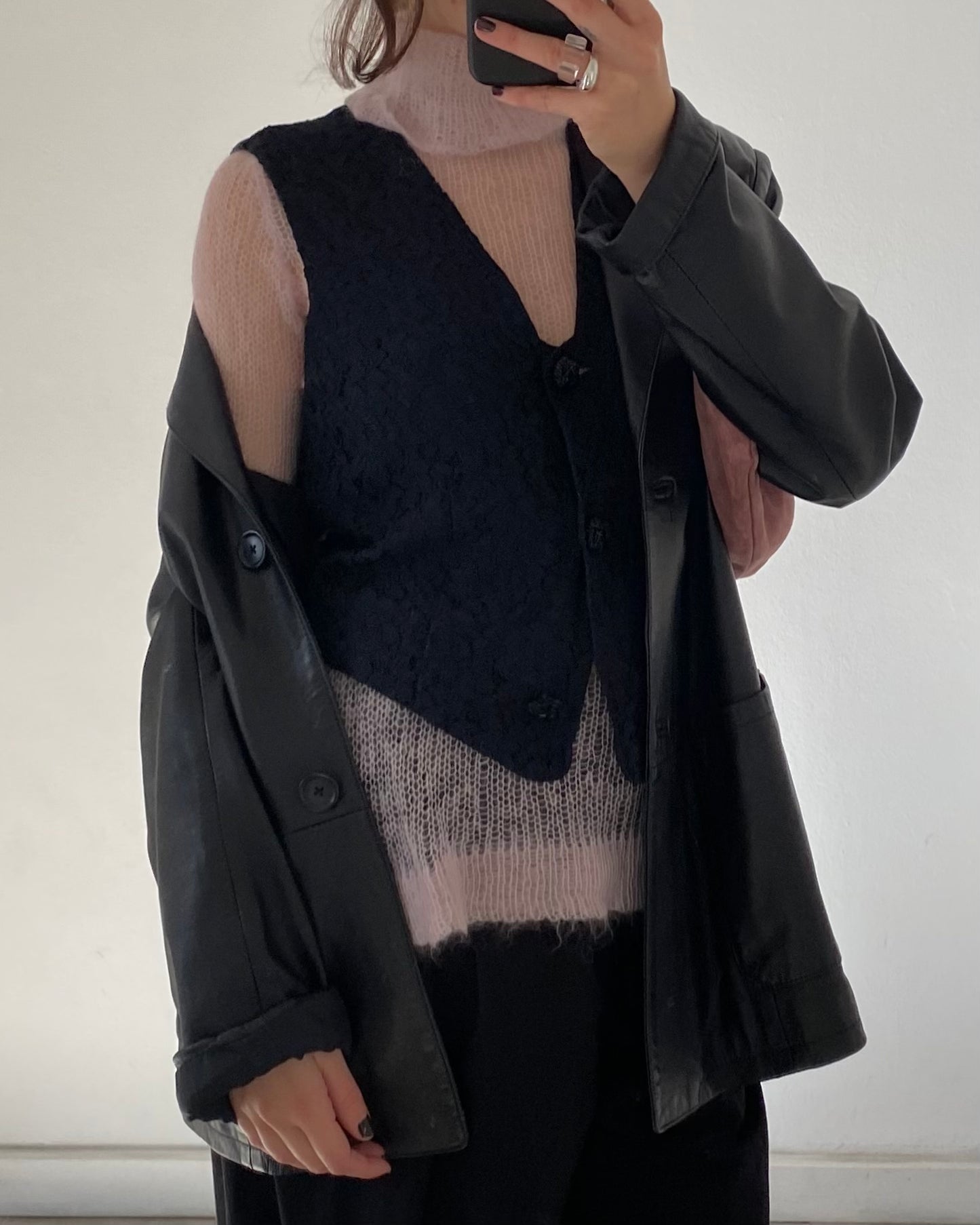 90s lace waistcoat top