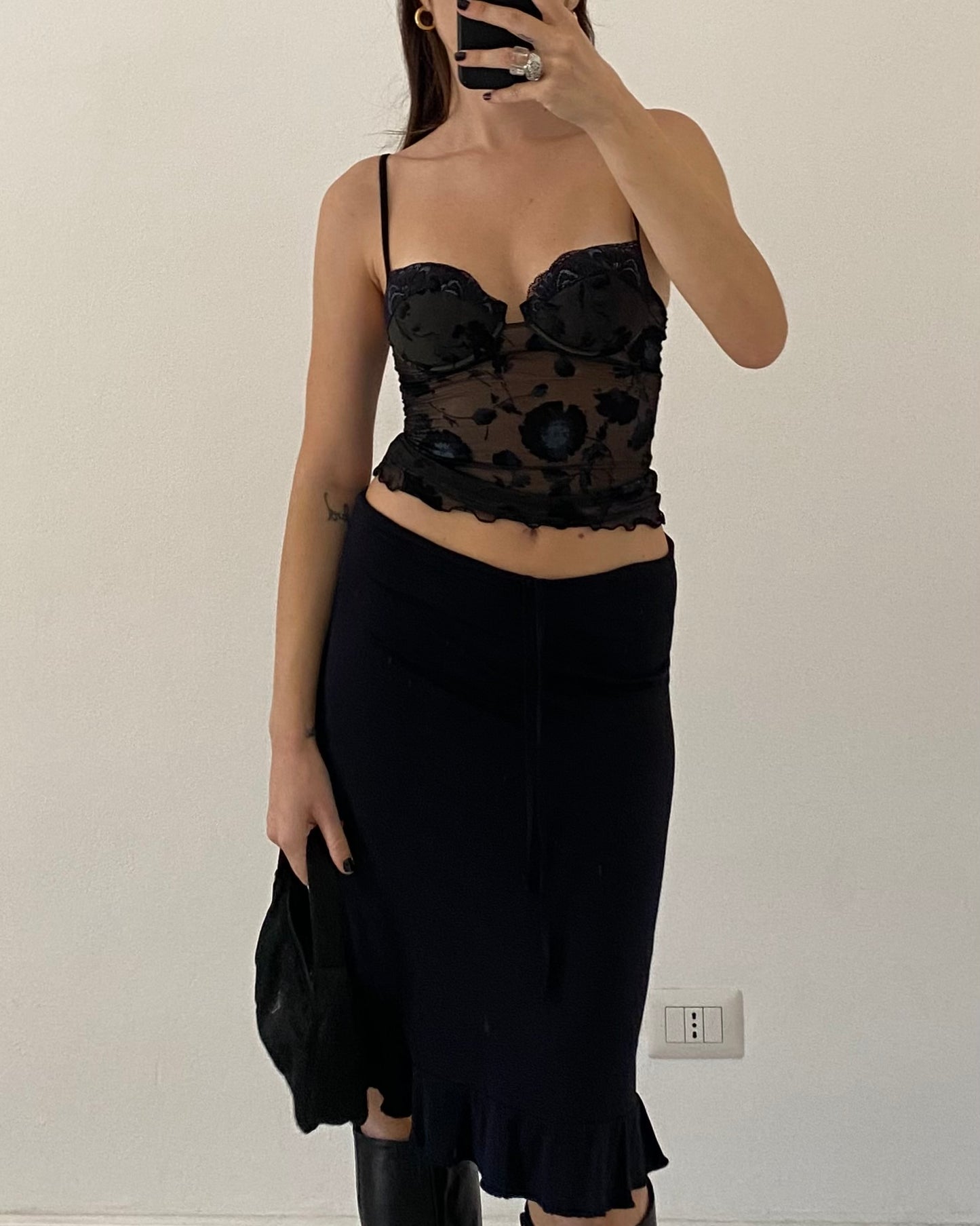 90s vintage sheer corset