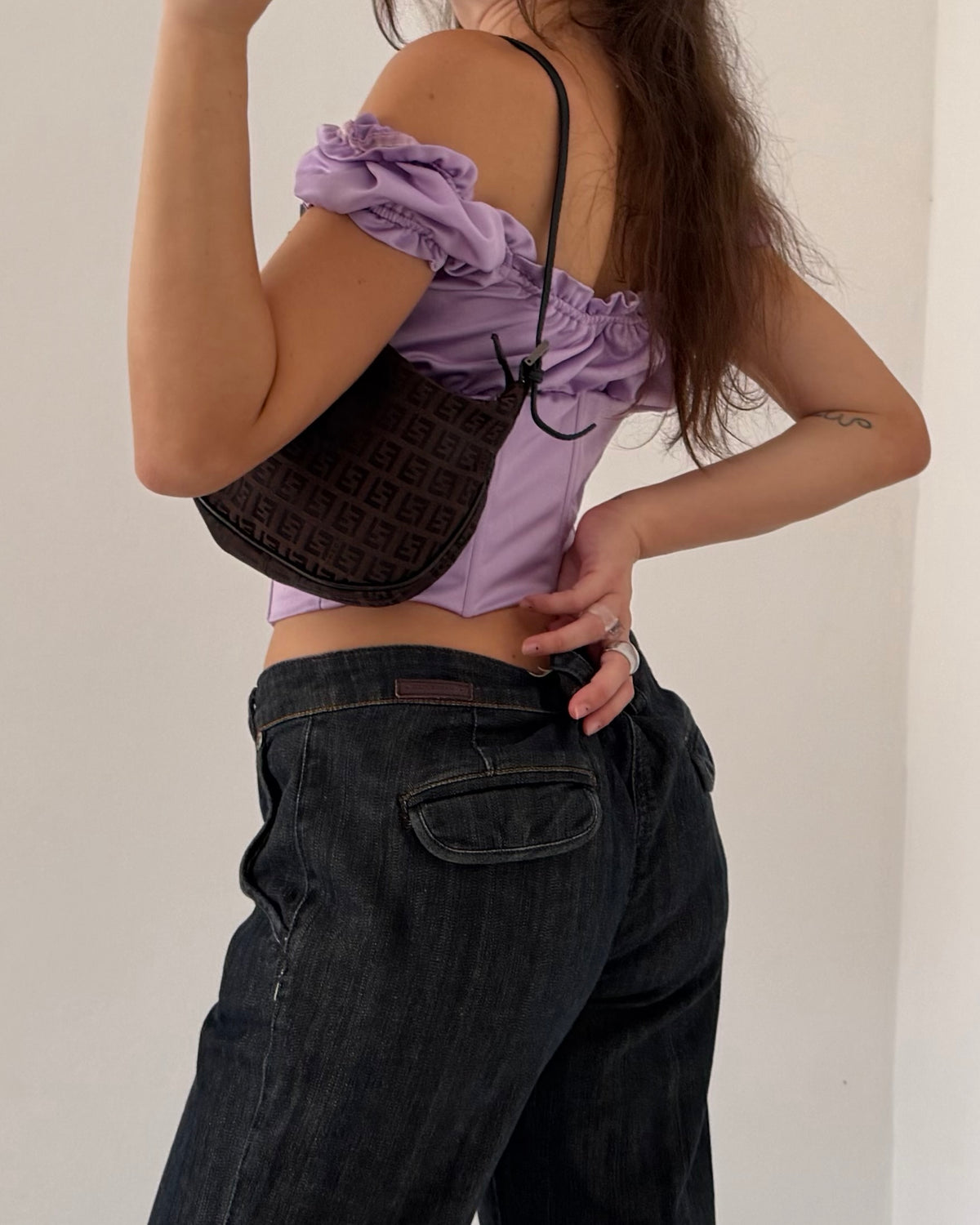 I AM GIA satin top
