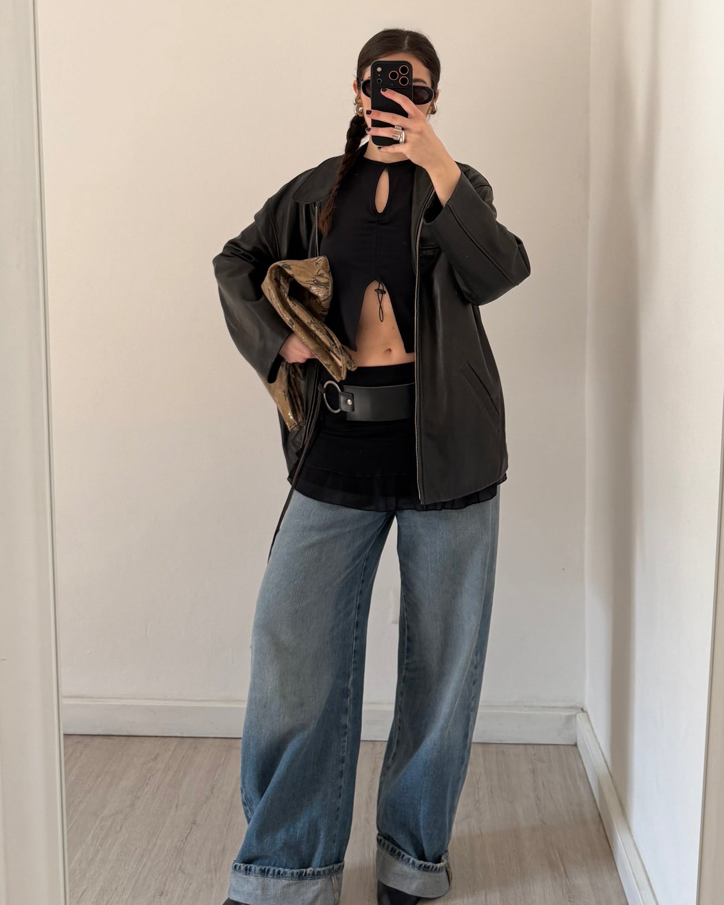 Nappa leather jacket