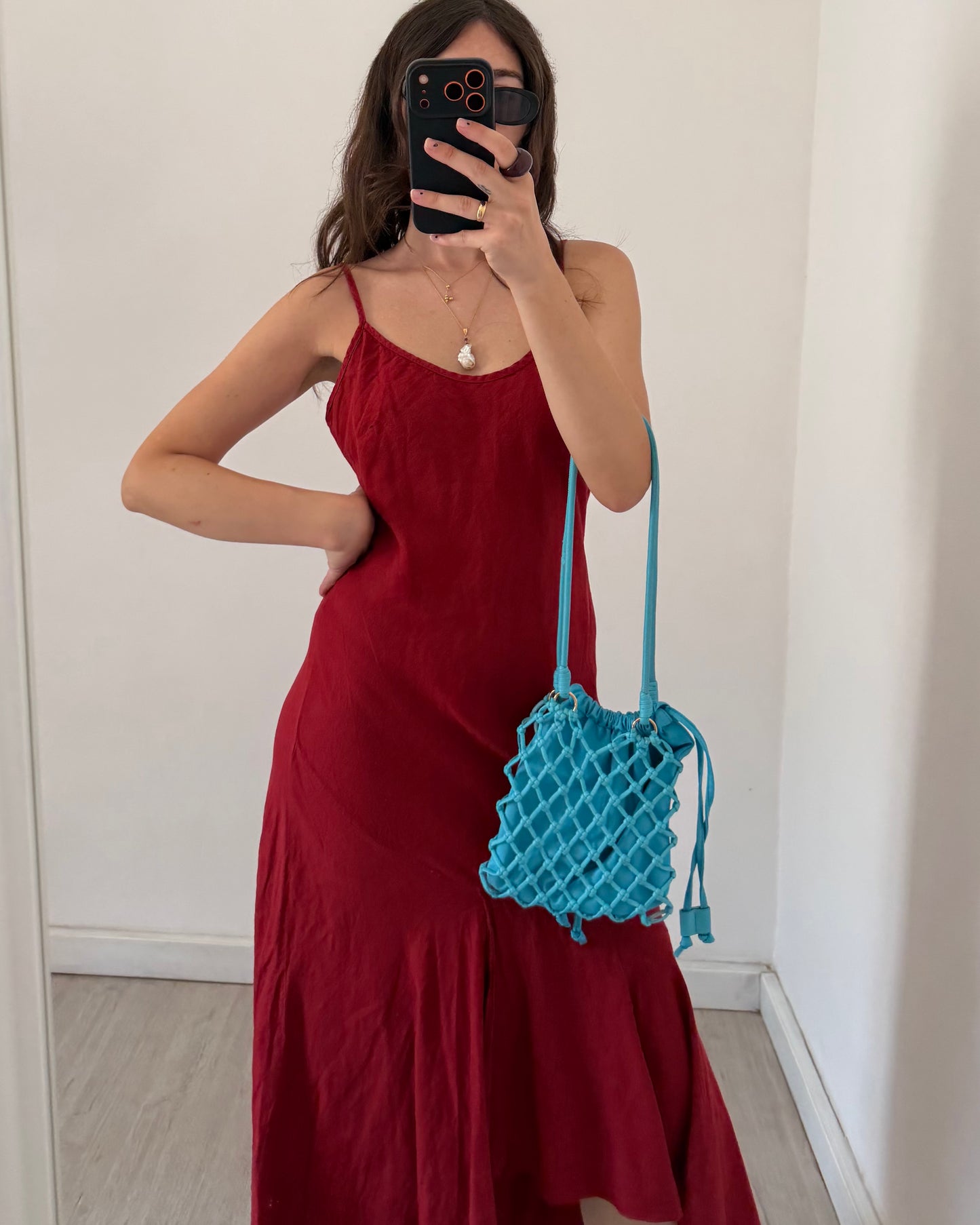Linen asymmetric dress