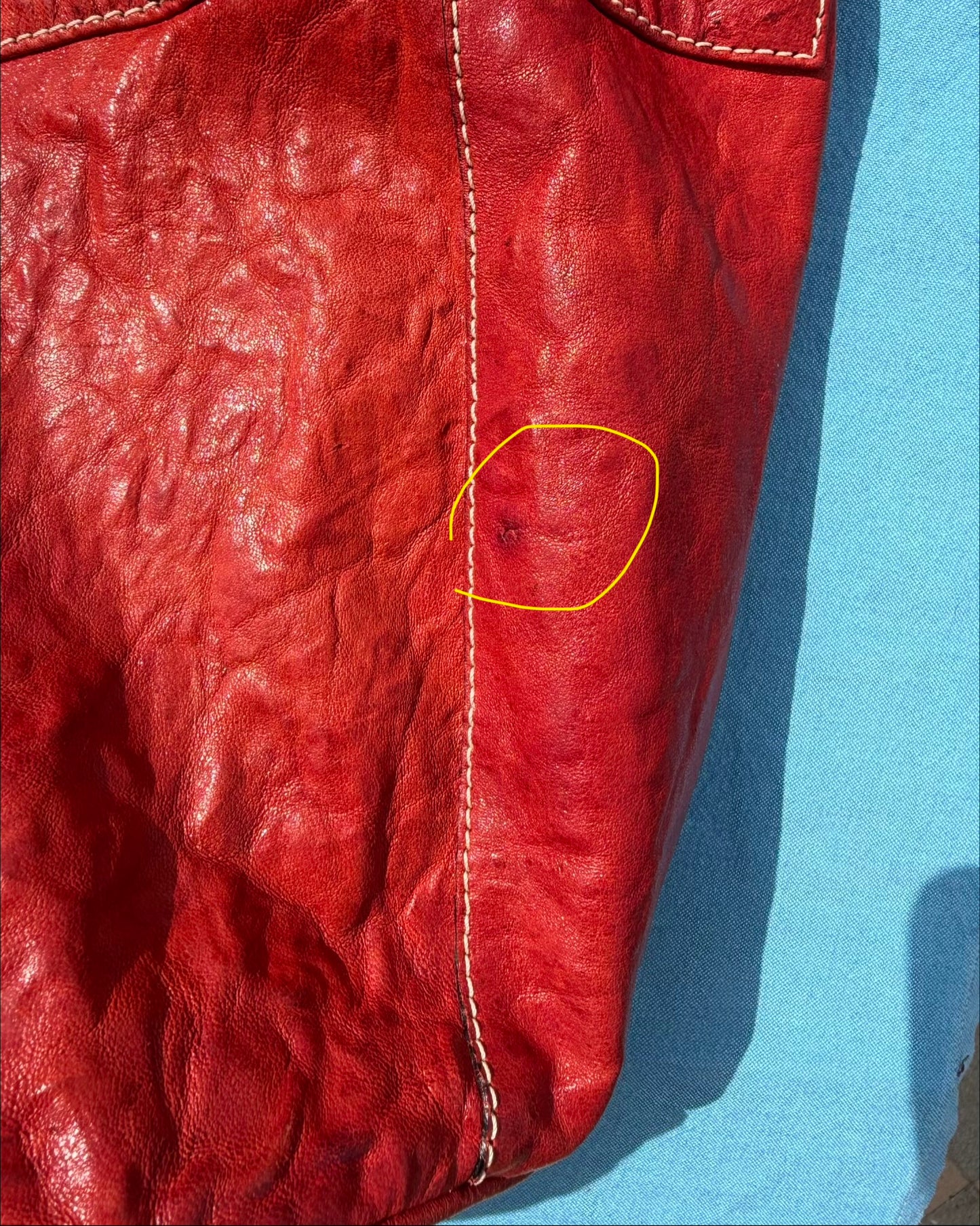 Hogan leather bucket bag